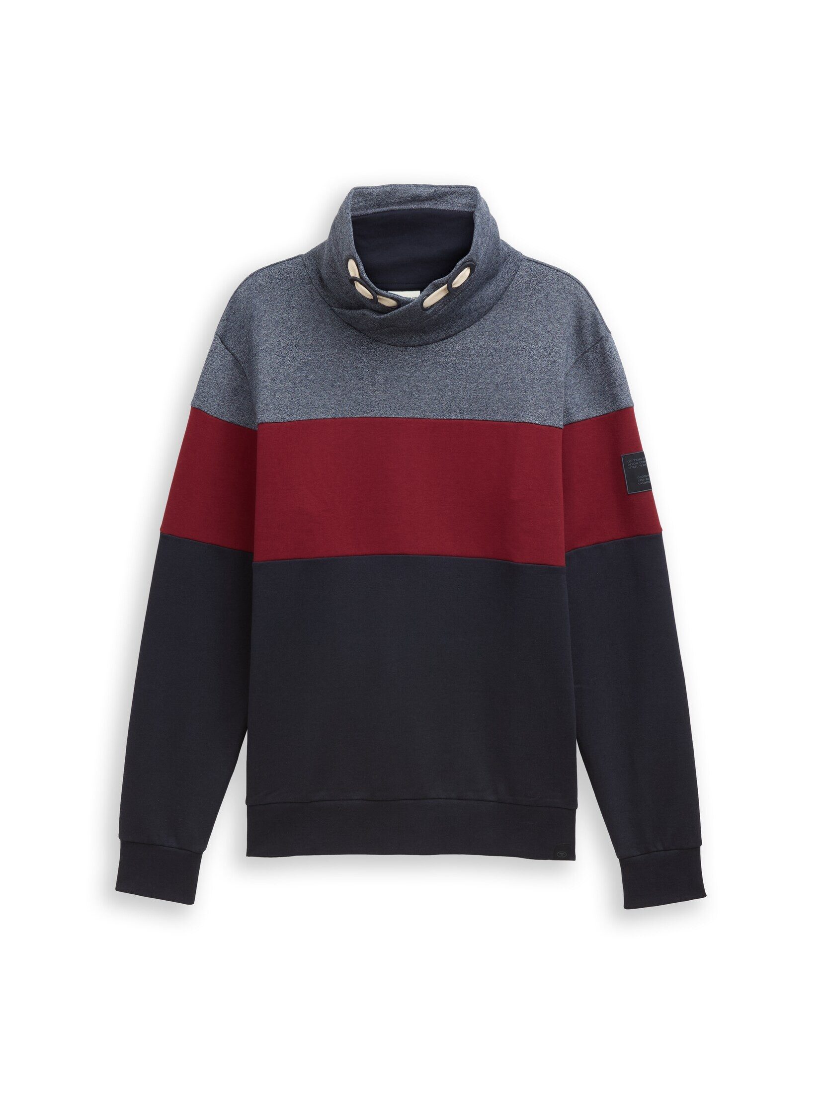 TOM TAILOR Sweatshirt Strick & Sweatshirts Snood Sweatshirt mit Colour Bloc günstig online kaufen