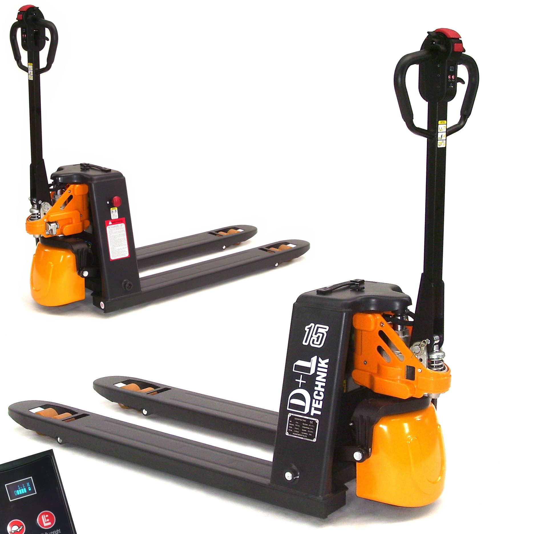 Apex Gabelhubwagen Elektro Hubwagen 48V Gabelhubwagen Li-Ion Akku 1500kg 57130, (1 St)