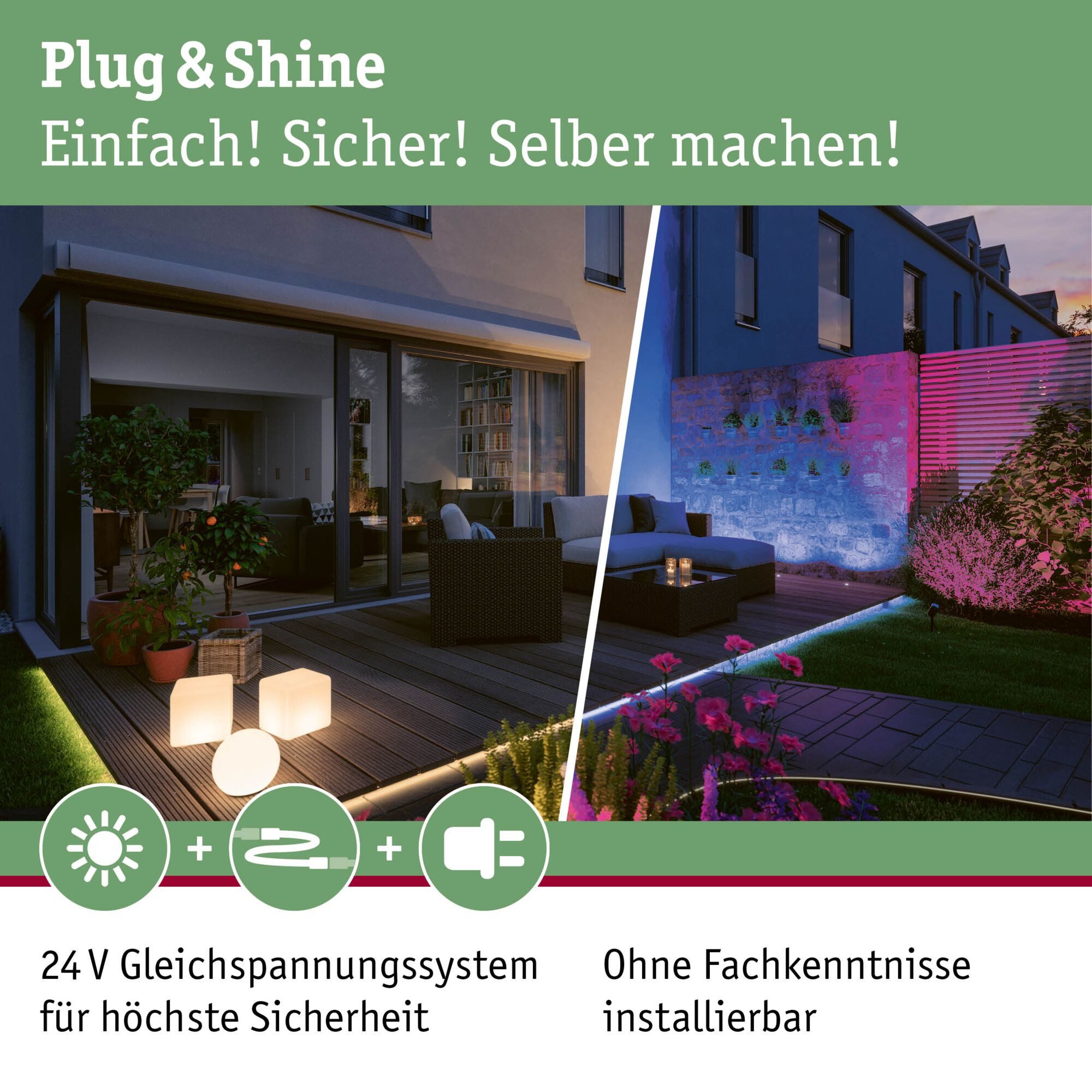 Paulmann LED-Leuchtmittel 3er Pack 90lm 2200K 24V, Niedervolt-Steckverbinder 5,5 mm/2,5 mm, 3 St.