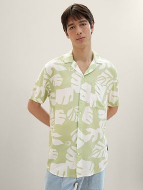 TOM TAILOR Denim Langarmhemd Relaxed Hemd mit Allover-Print