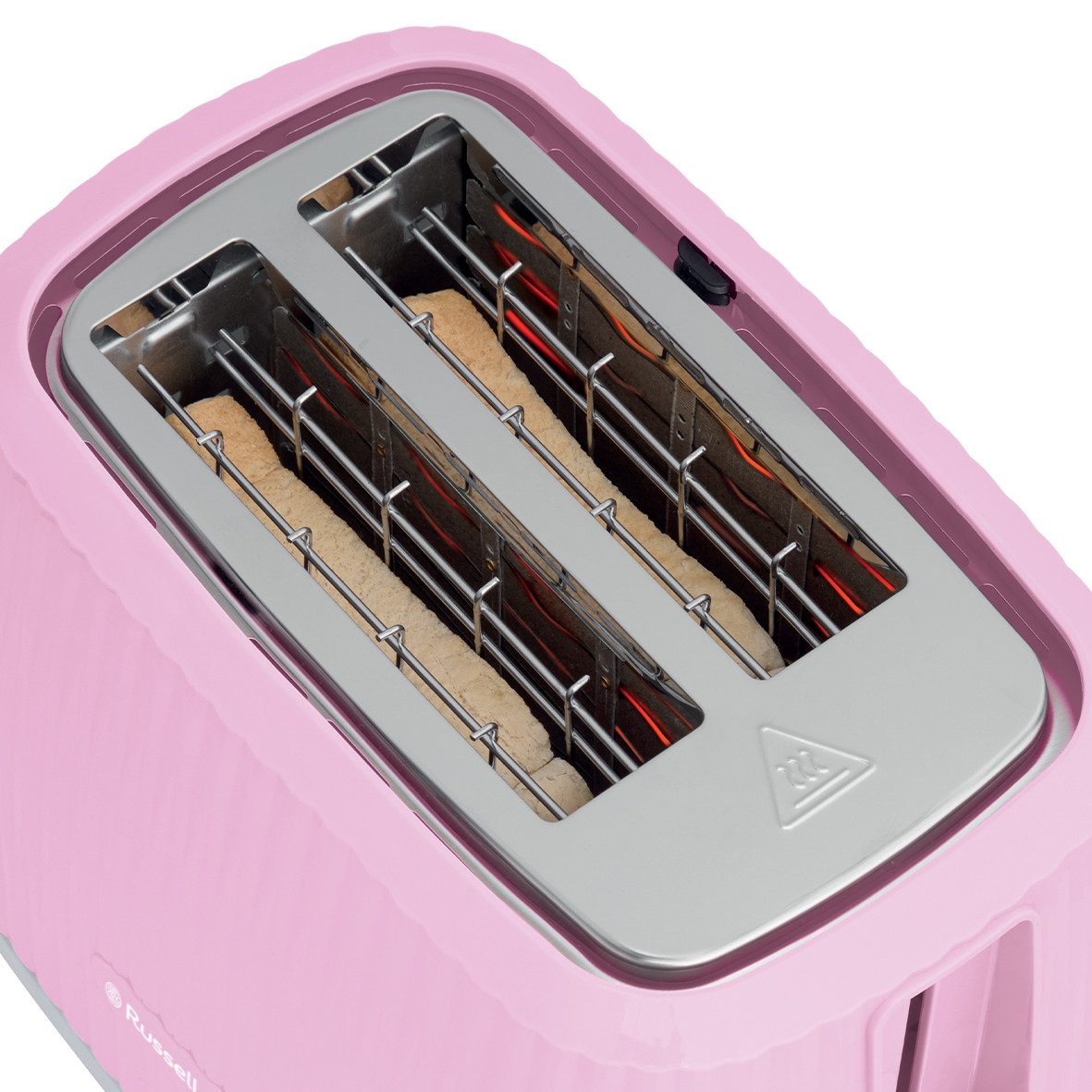 RUSSELL HOBBS Toaster Eden 27372-56 Himbeere, 2 Schlitze, 800 W, 6 Bräunungsstufen, Hebefunktion, Auftau-, Aufwärm- & Stoppfunktion – Bild 2 von 5