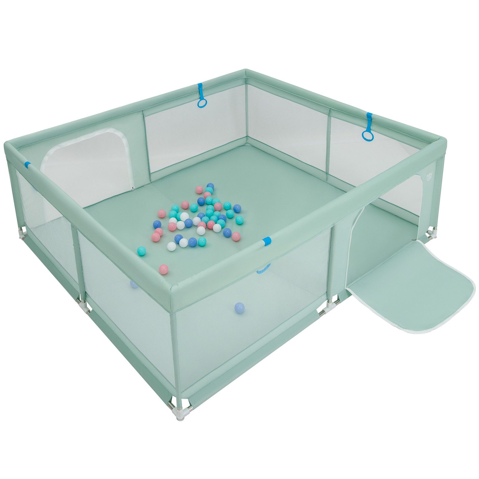 COSTWAY Laufstall Baby Laufgitter, 200 x 180cm, mit 50 Bällen günstig online kaufen