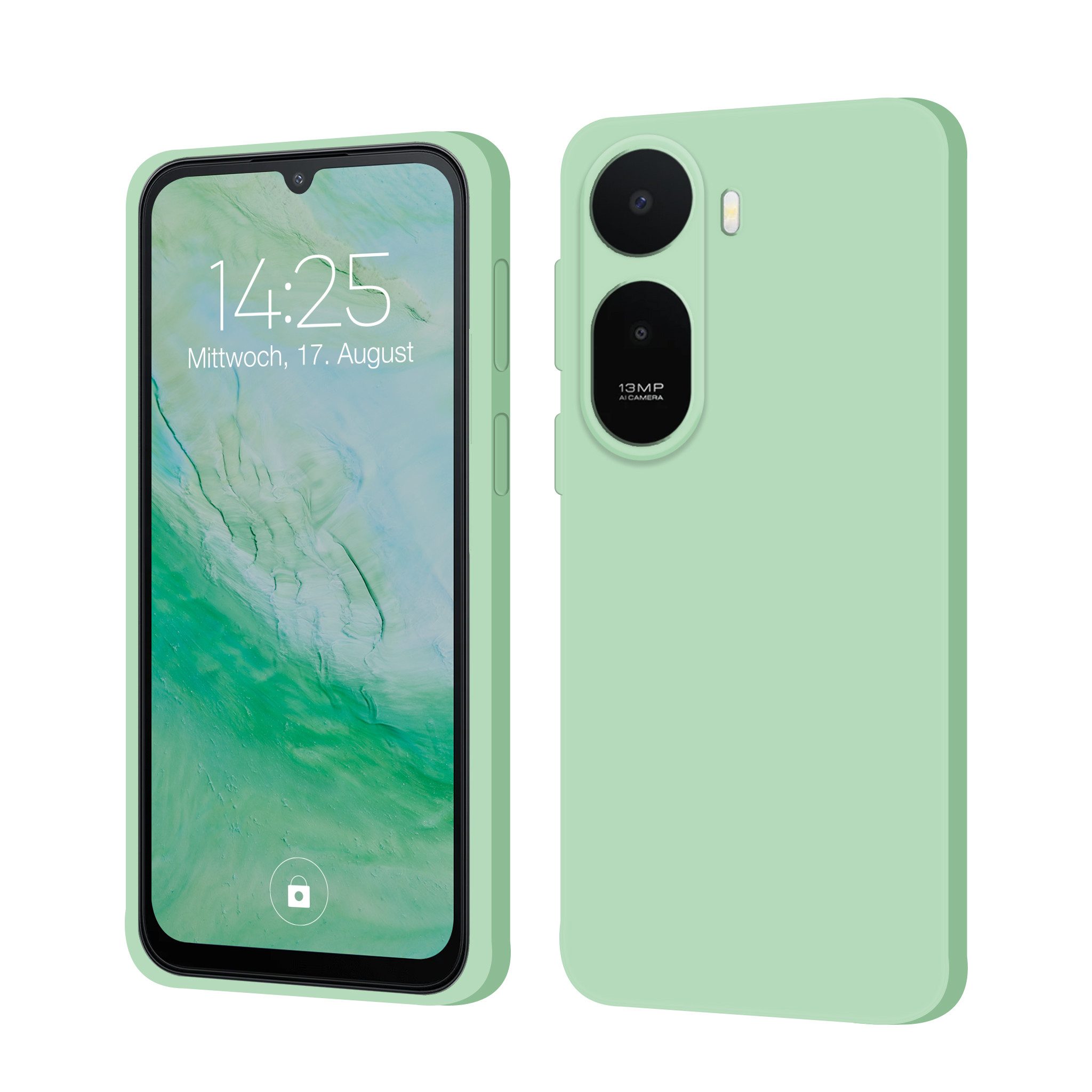 Tec-Expert Handyhülle SoftGrip Cover Hülle für Xiaomi Redmi A7 Pro 6.9 Zoll, 6.9, Handy Case Bumper integrierter Kameraschutz flexibel