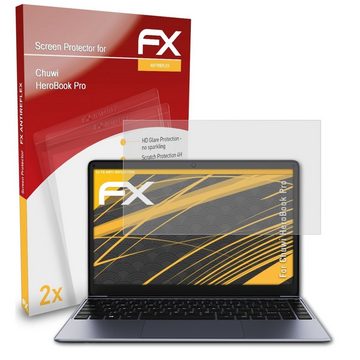atFoliX Schutzfolie für Chuwi HeroBook Pro, (2 Folien), Entspiegelnd und stoßdämpfend
