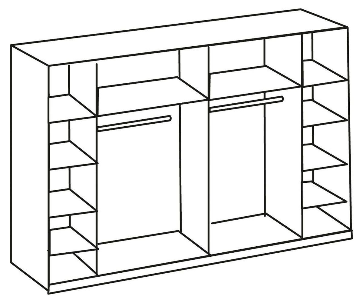 Wimex Dreh-/Schwebetürenschrank Stockholm (Schiebetüren, Drehtüren, Einlege günstig online kaufen