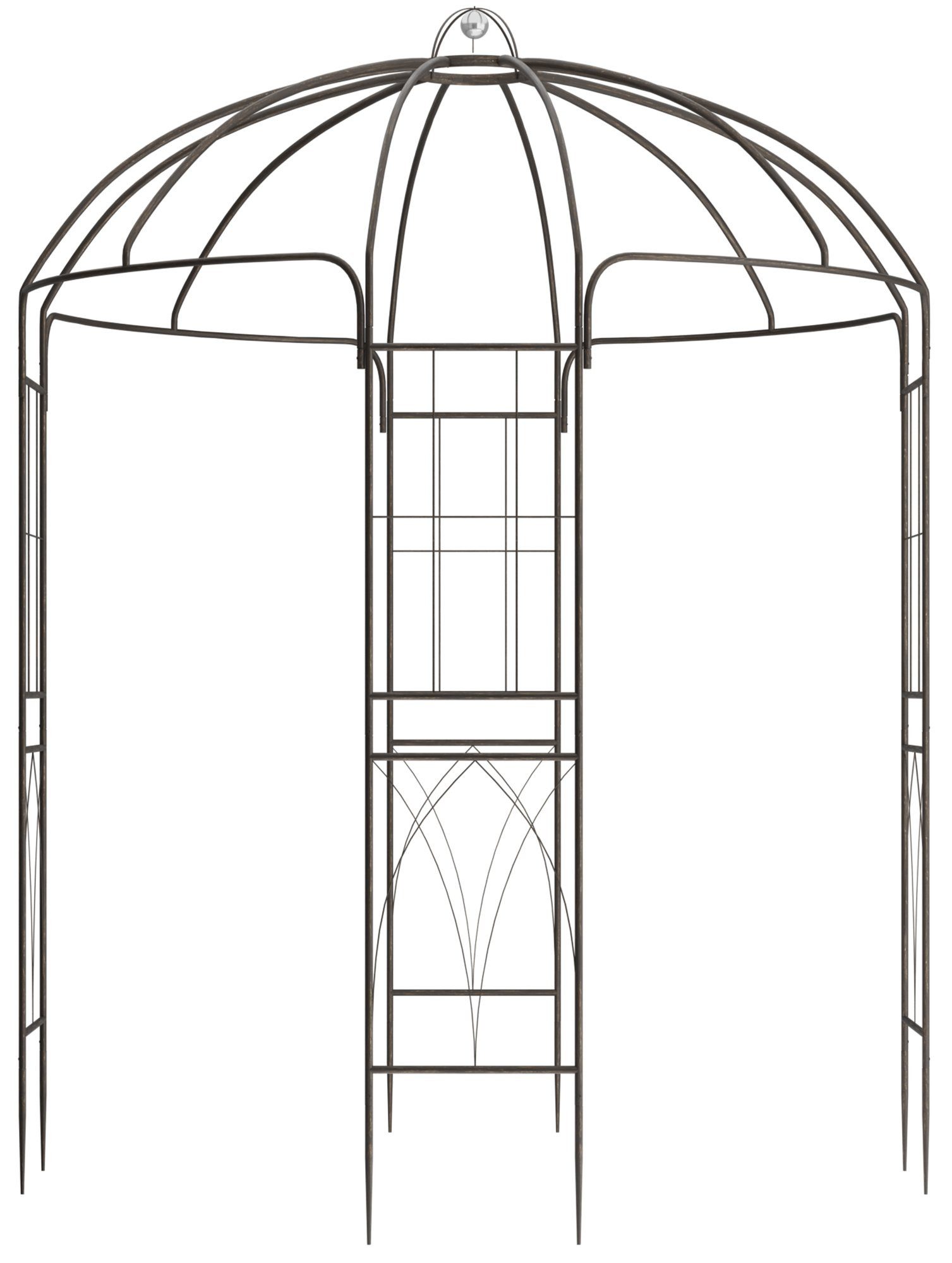 CLP Rosenbogen Pavillon Keira, wetterfester Gartenpavillon, Metall-Rosenbog günstig online kaufen