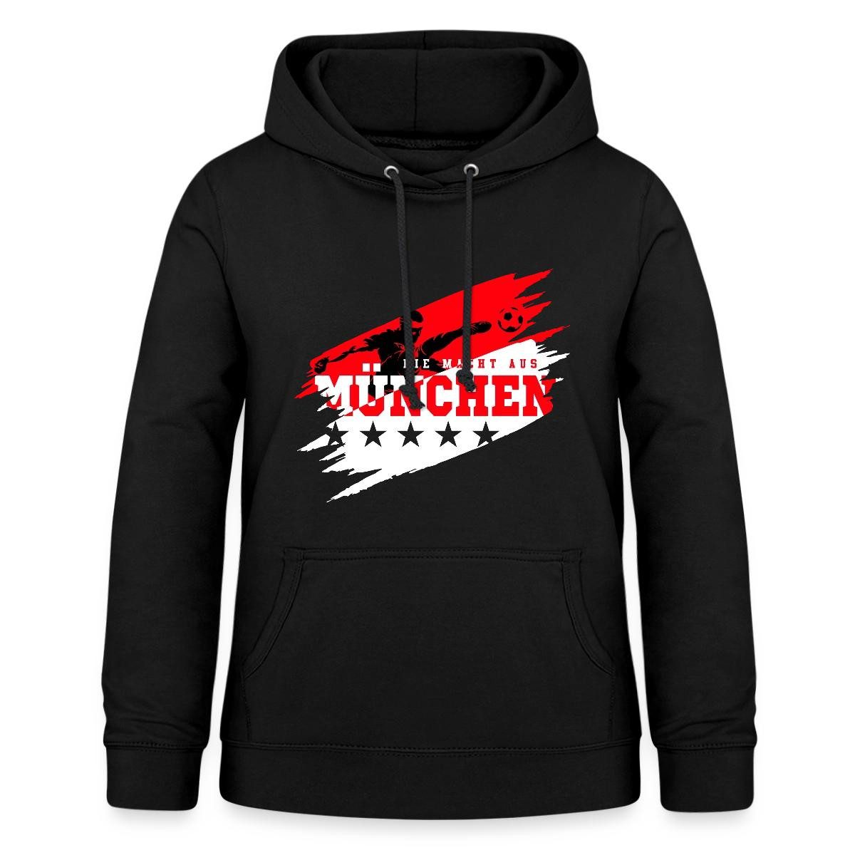 Spreadshirt Hoodie Die Macht Aus München Ultra Fußball Fan Damen Hoodie (1-tlg)