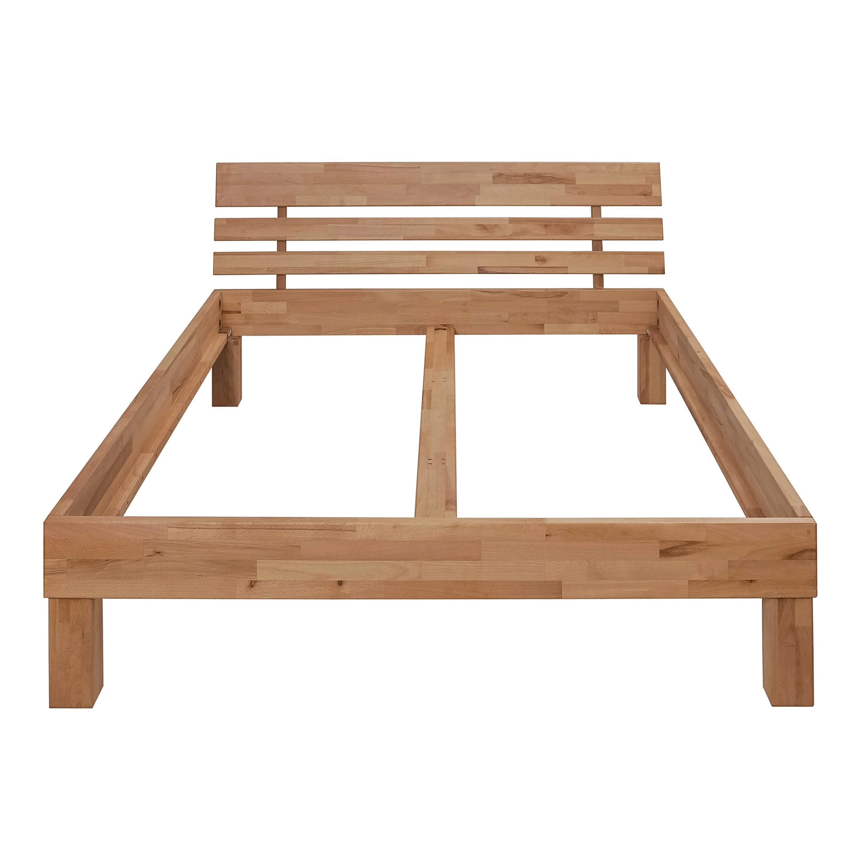 Krok Wood Massivholzbett Julia in Buche mit Kopfteil