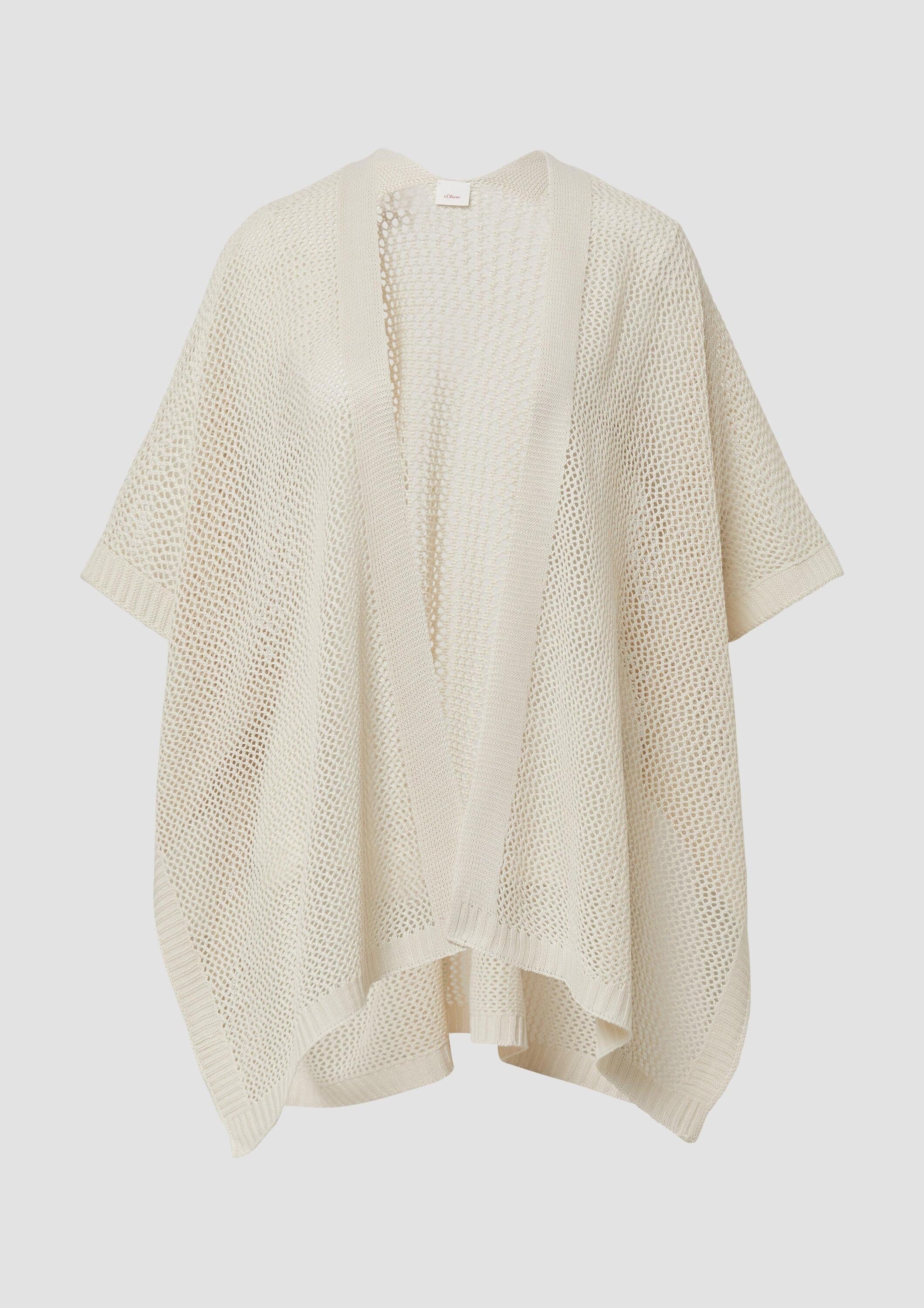 s.Oliver Poncho Indoor-Poncho Leichter Strickponcho