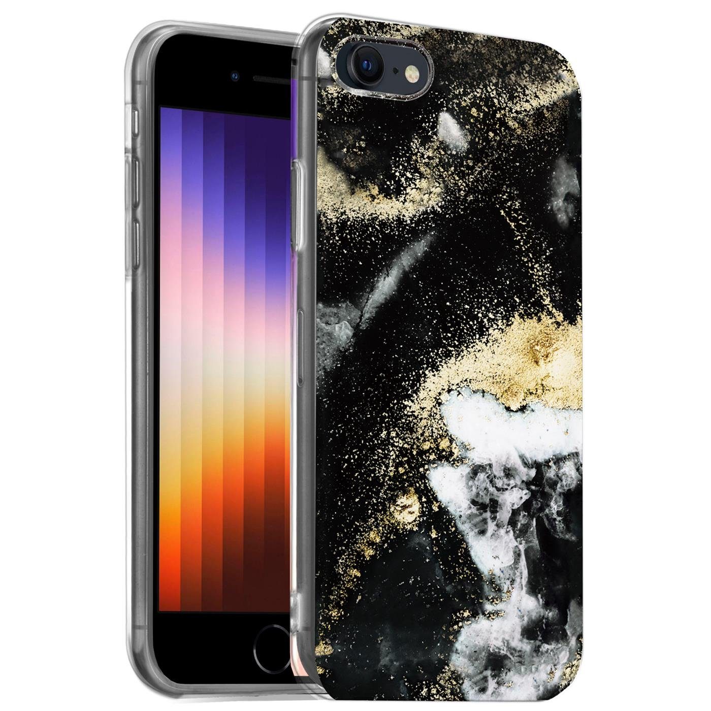 CoolGadget Handyhülle Marmor Slim Case für iPhone SE 2020 2022 4,7 Zoll, Hülle Silikon Schutzhülle für iPhone 7, 8 und iPhone SE 2 3 Gen. Hülle