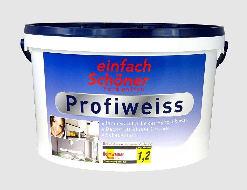 Weiss Schöner Deckenfarbe 1 Profiweiss Matt Liter Farbwelten Wand- einfach und