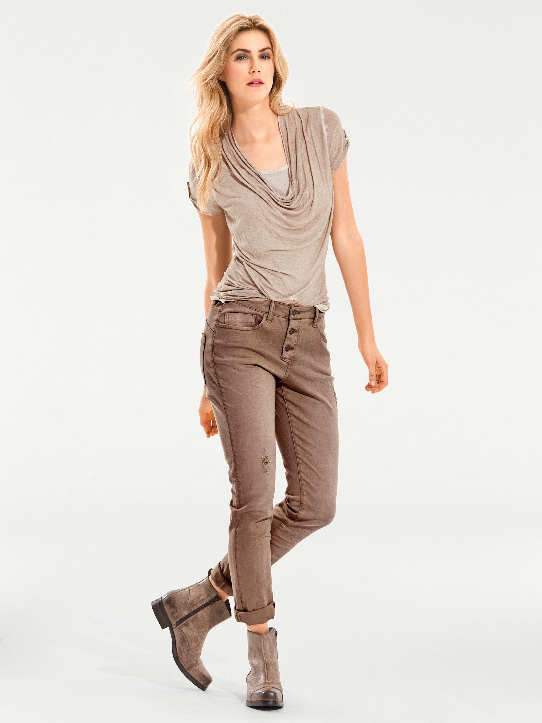 heine Jerseyhose Boyfriend Hose normal