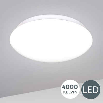 B.K.Licht Deckenleuchte »BKL1181«, 12W LED Deckenlampe weiß 4.000K Neutralweiß 1.200 Lumen Ø28cm Schutzart IP20
