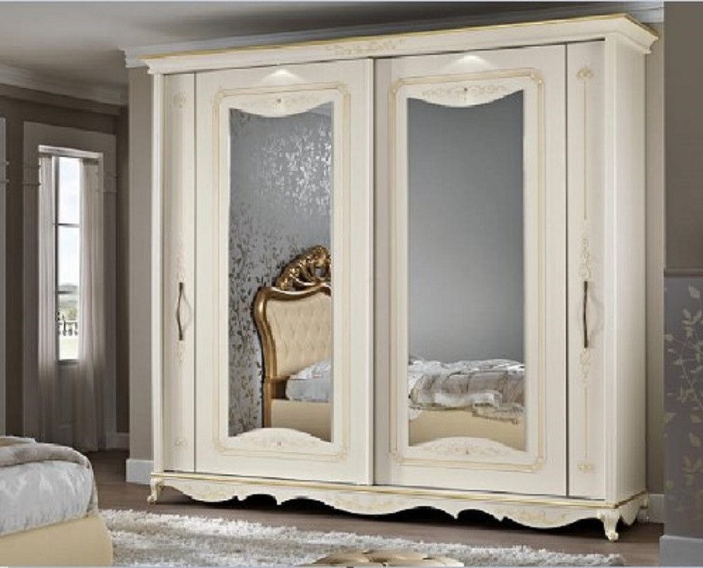 Xlmoebel Schwebetürenschrank Schlafzimmerschrank mit Spiegeln im Design italienischer Möbel (Kleiderschrank) Hergestellt in Europa