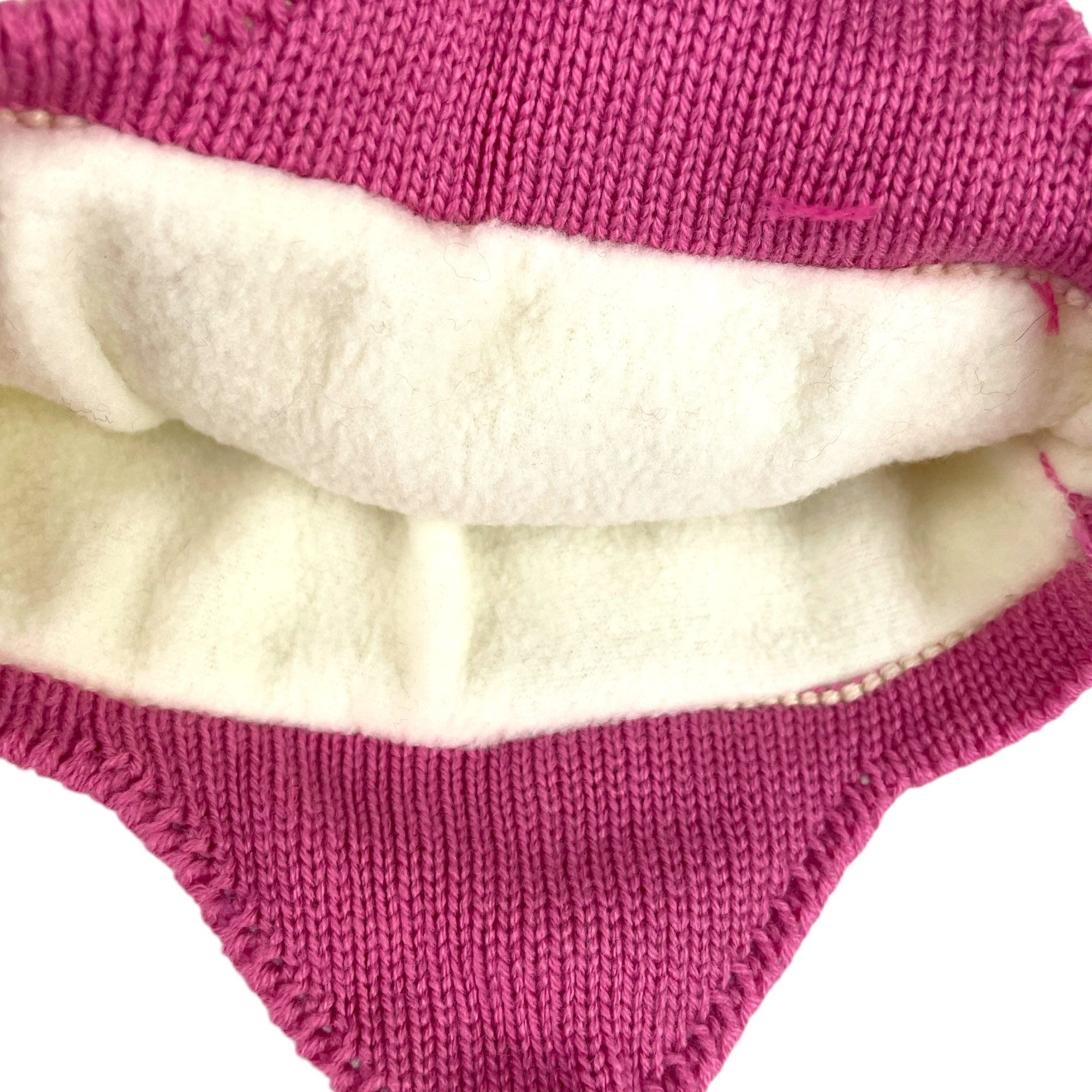Taschen4life Bommelmütze Kinder Mädchen Mütze KM2 zum binden, mit Innenfutter