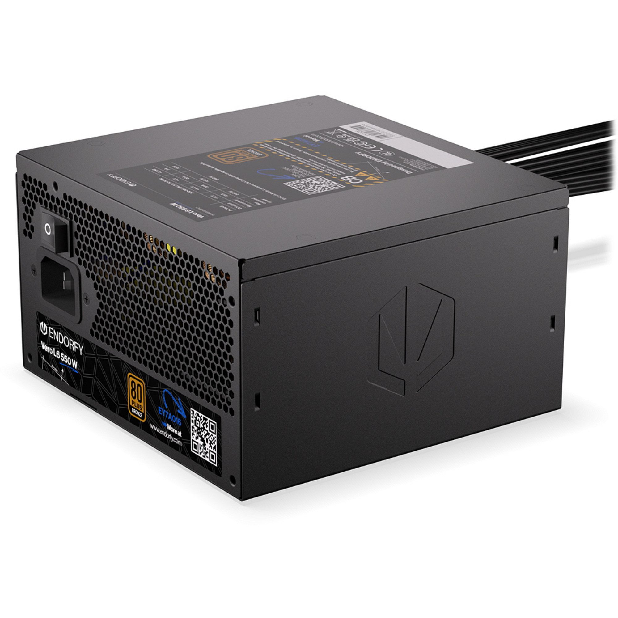 ENDORFY ENDORFY Vero L6 550 W, PC-Netzteil, (1x 12-Pin PC-Netzteil (80 PLUS Bronze)