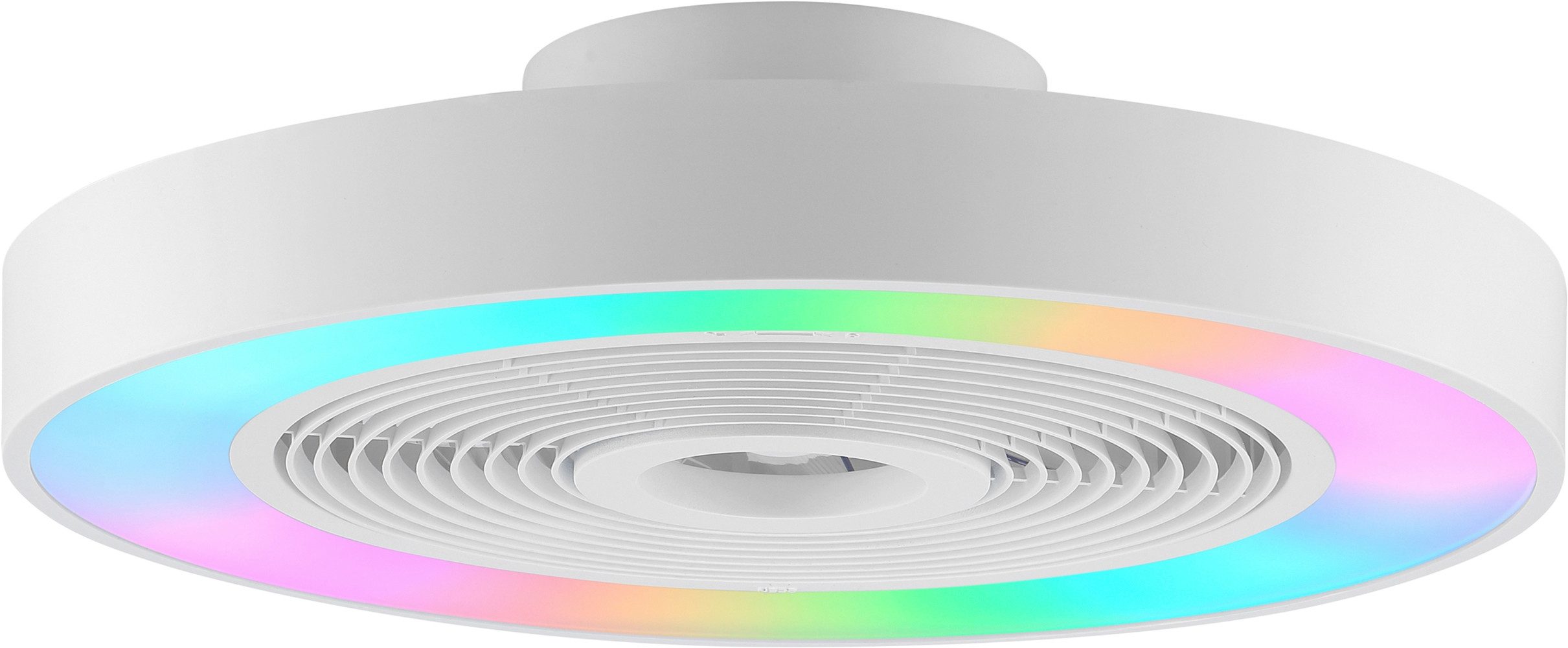 Brilliant LED Deckenleuchte Catania, CCT - über Fernbedienung, Dimmfunktion, Nachtlichtfunktion, Timerfunktion, LED fest integriert, warmweiß - kaltweiß, Ventilator LED-Leuchte, Ø49 cm, 4700 lm, 2700-6500 K, IC-RGB, dimmbar