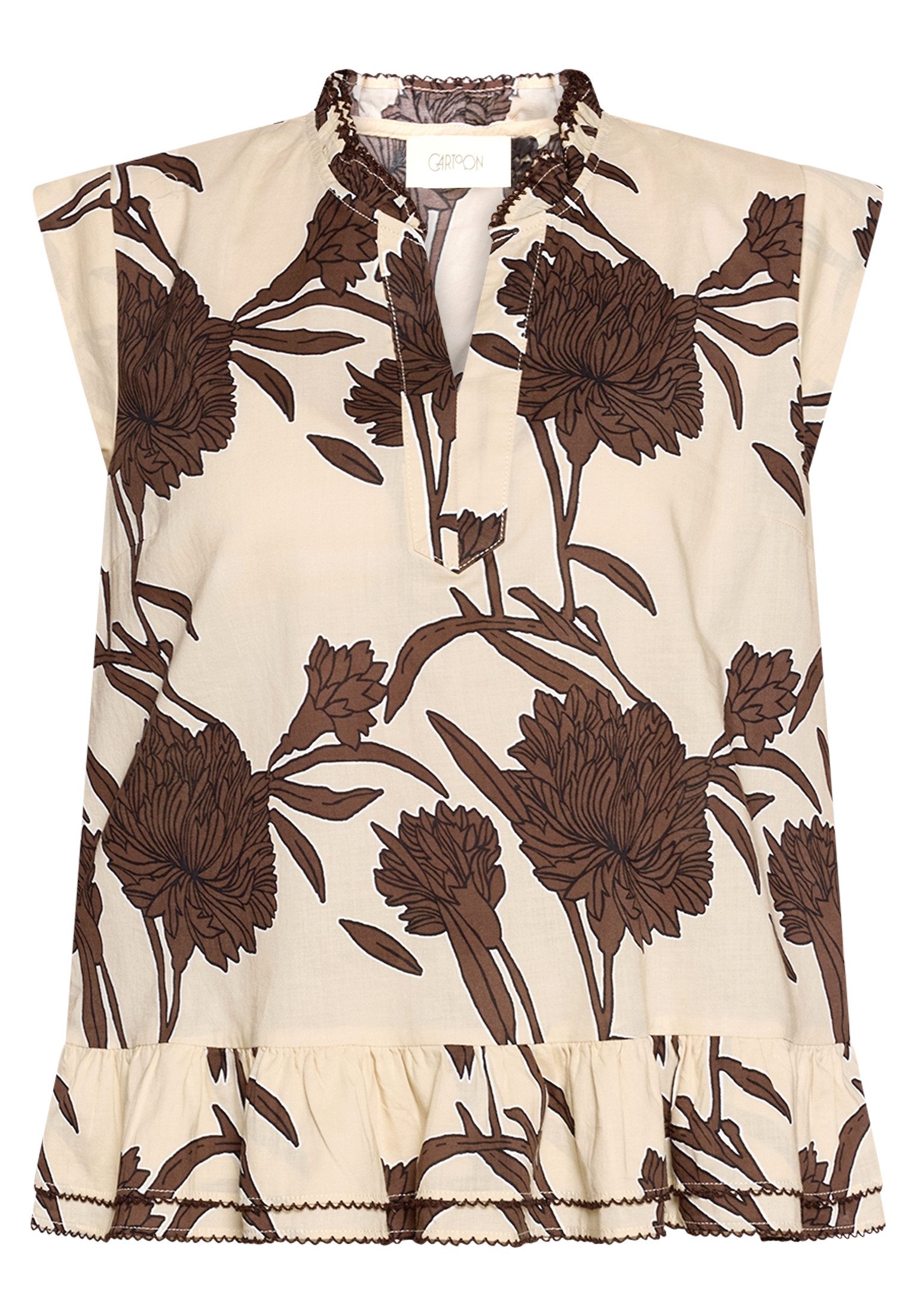 Cartoon Blusentop Bluse Kurz 1/2 Arm