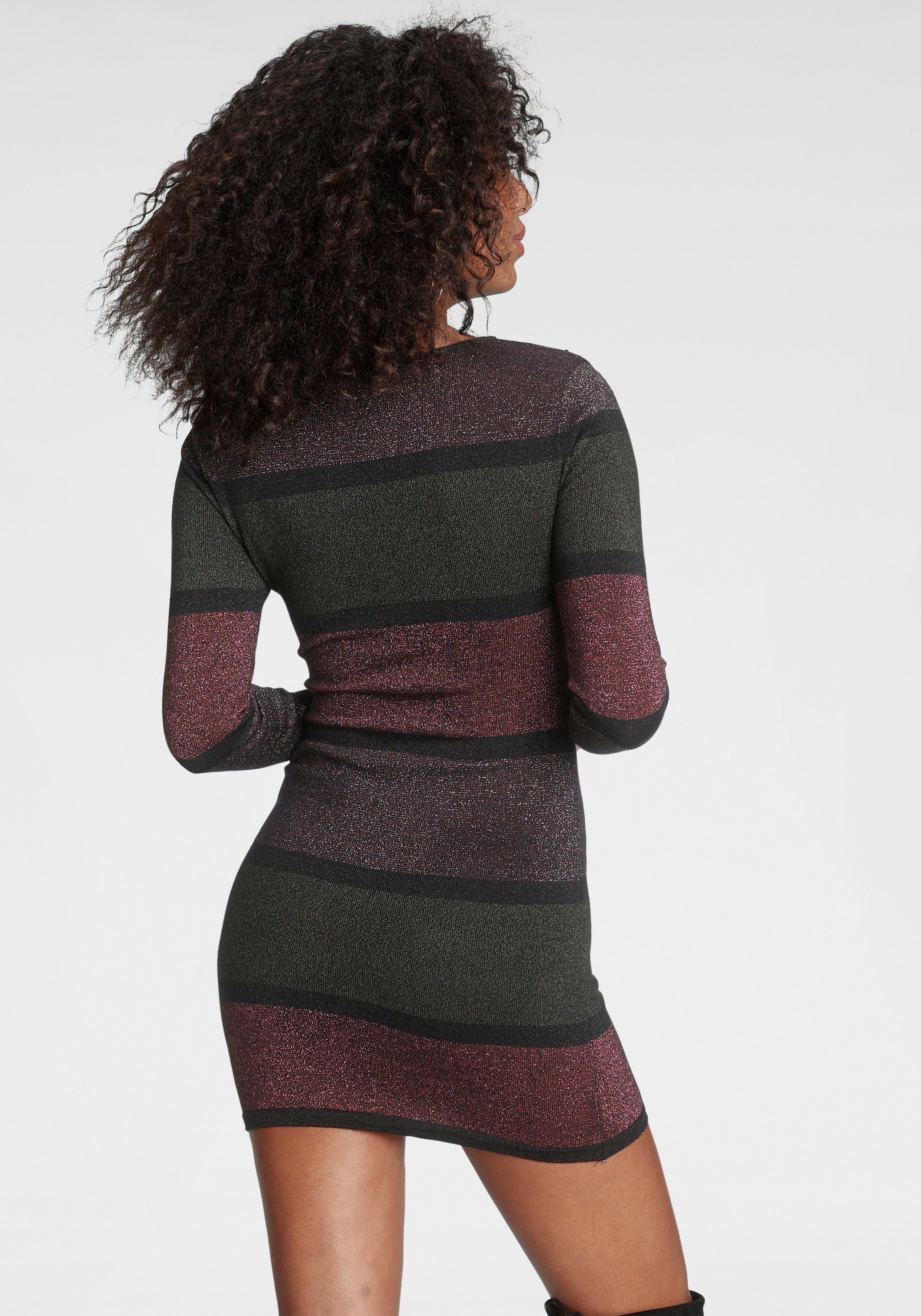 Melrose Strickkleid Partymode, in Mini Länge mit dezentem Glitzergarn