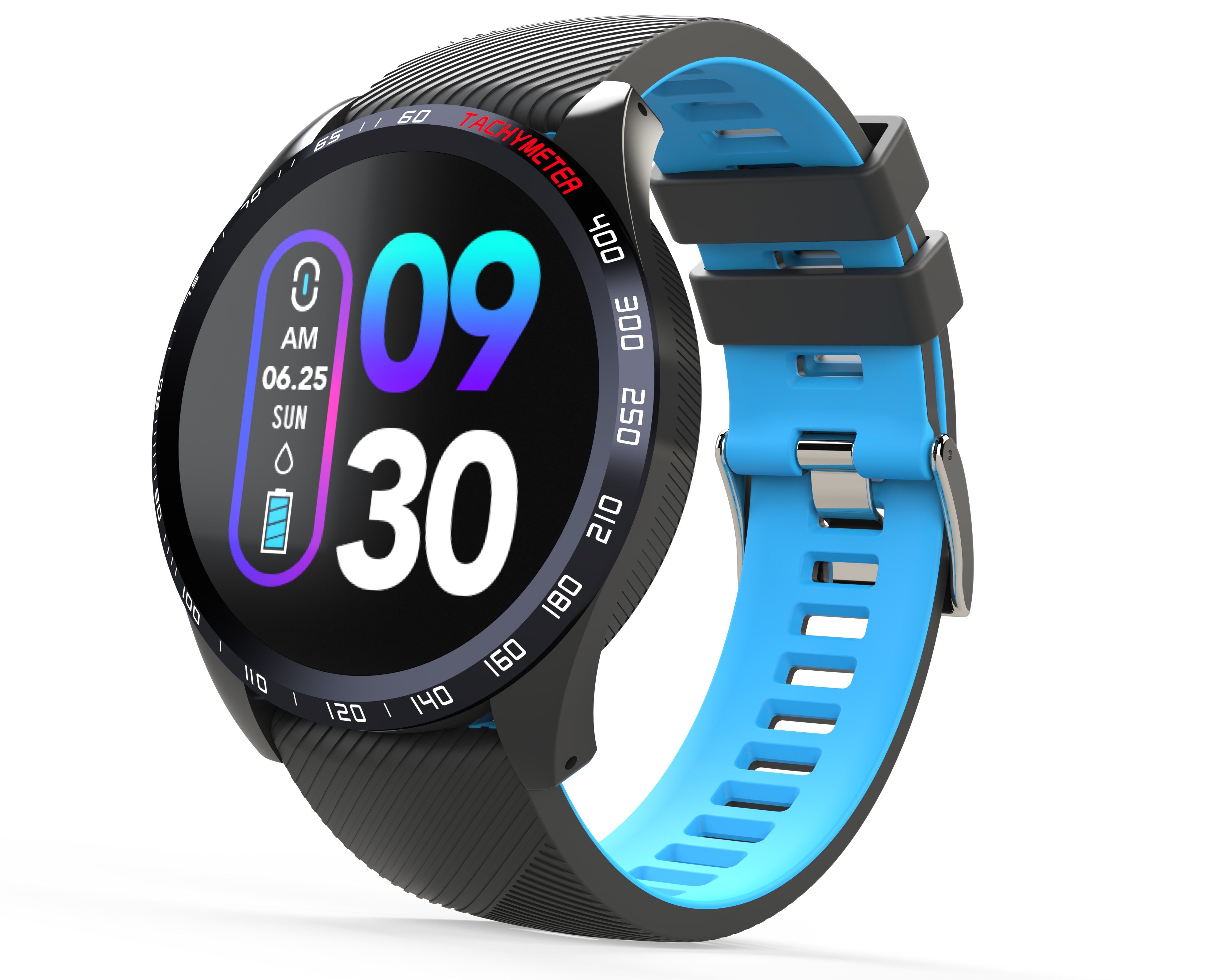 Activity Tracker runR IV Smartwatch, schwarz/rot