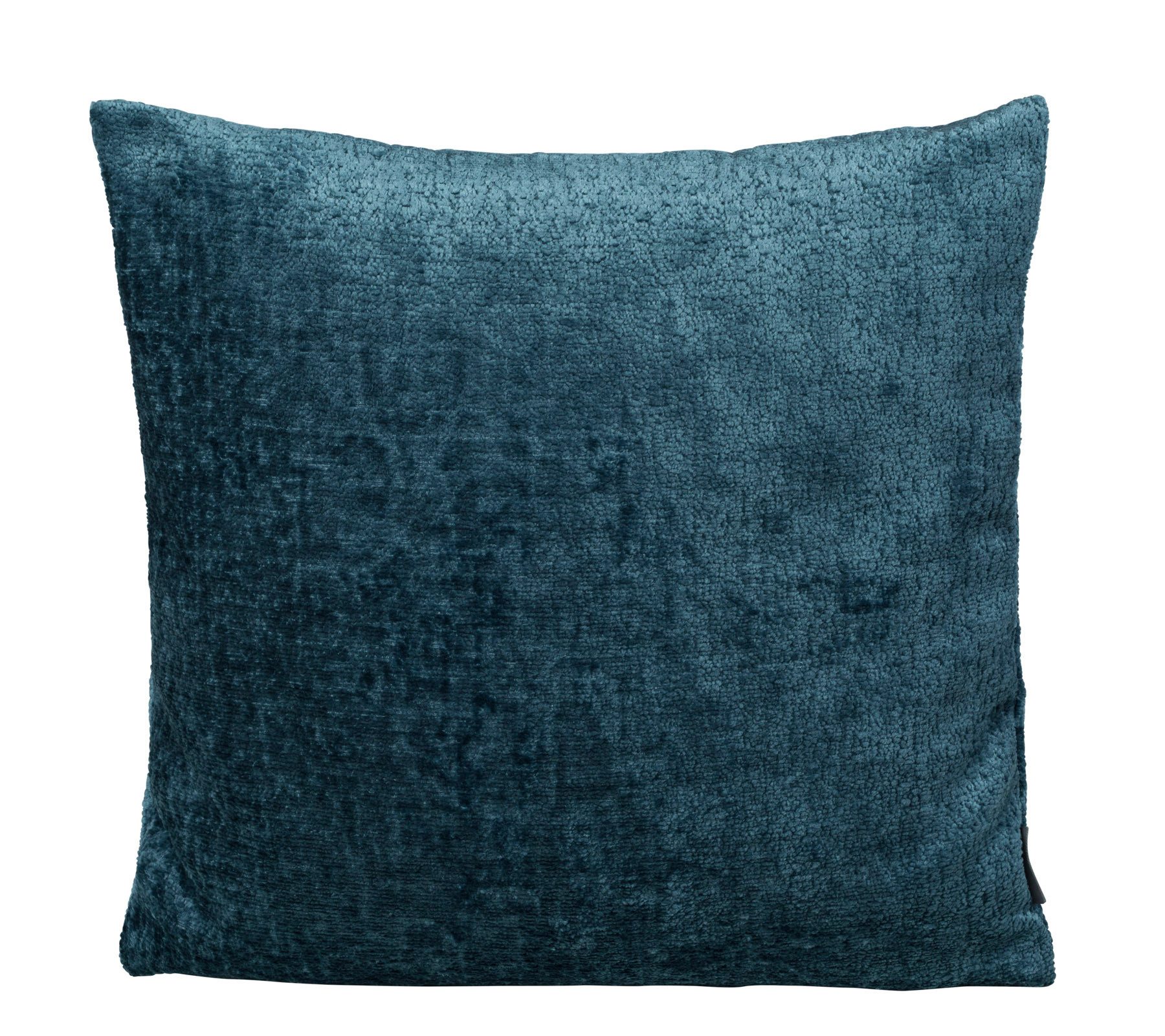 PICHLER Kissenhülle Chenille uni Kissenhülle 2er Set 50 x 50 cm BENISA Rechteck blau, (2 Stück), Kissenbezug für Dekokissen Zierkissen Kissenhülle