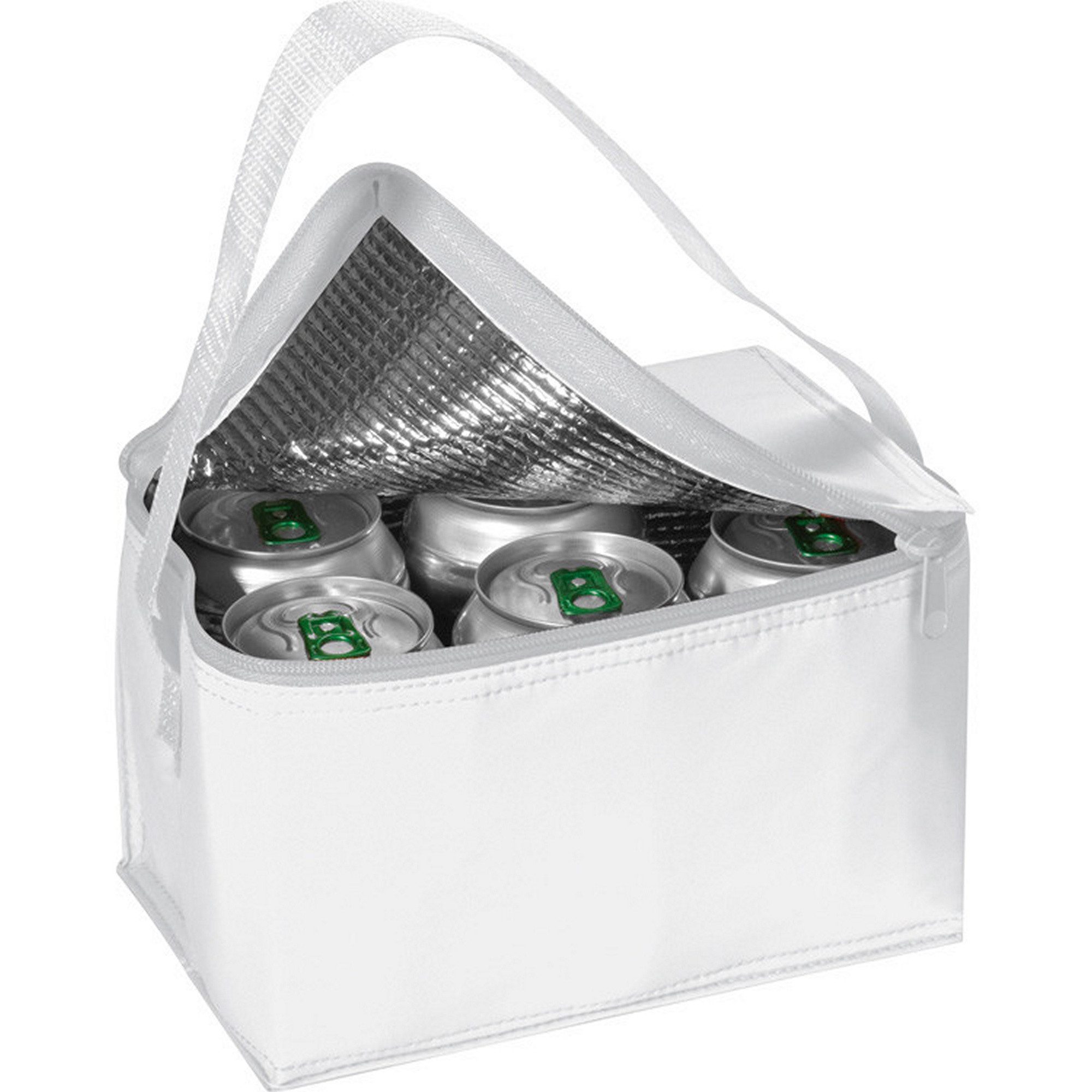 Macma Kühltasche Kühltasche für 6 Dosen à 0,33l / Farbe: weiß
