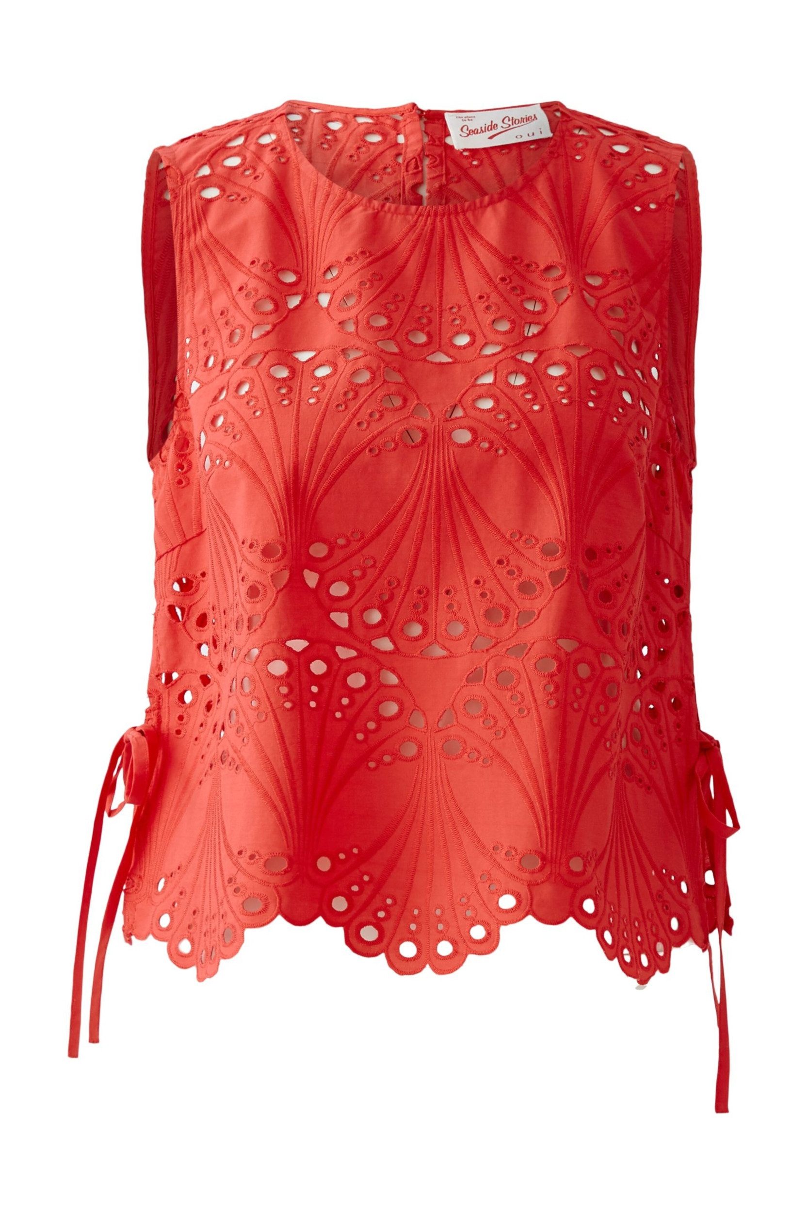 Oui Blusentop Top lipstick red günstig online kaufen