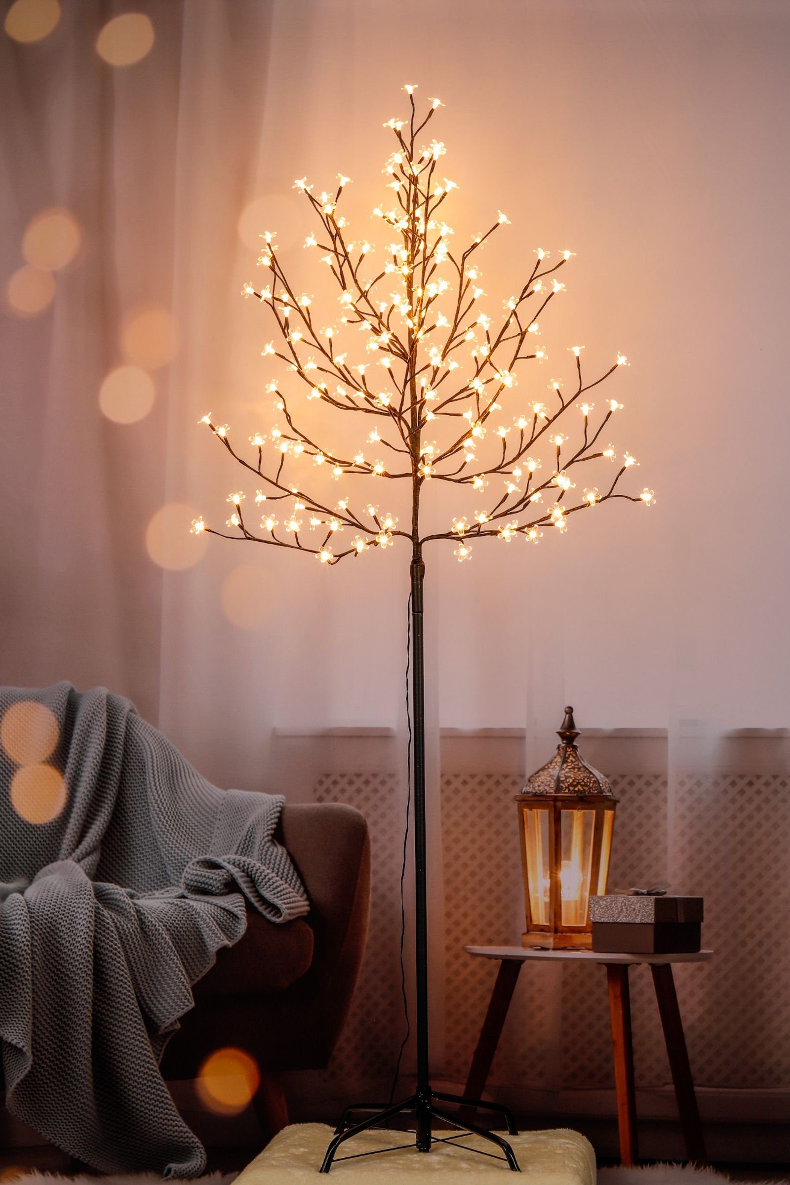 Gravidus LED-Dekofigur Kirschblütenbaum 180cm mit 180 LED warmweiß Innen Au günstig online kaufen