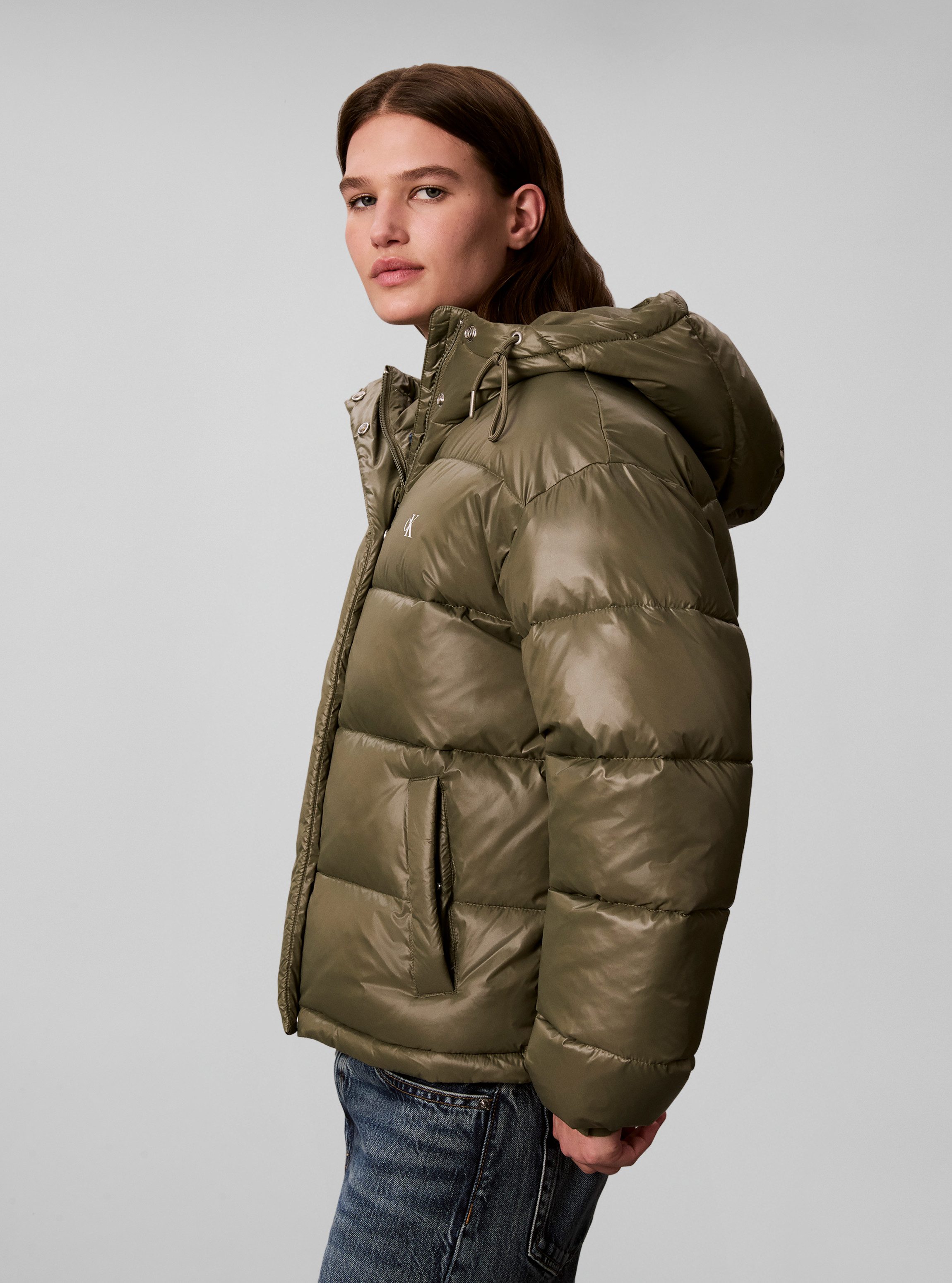 Calvin Klein Jeans Steppjacke SHINE CLASSIC PUFFER Regular fit mit Kapuze