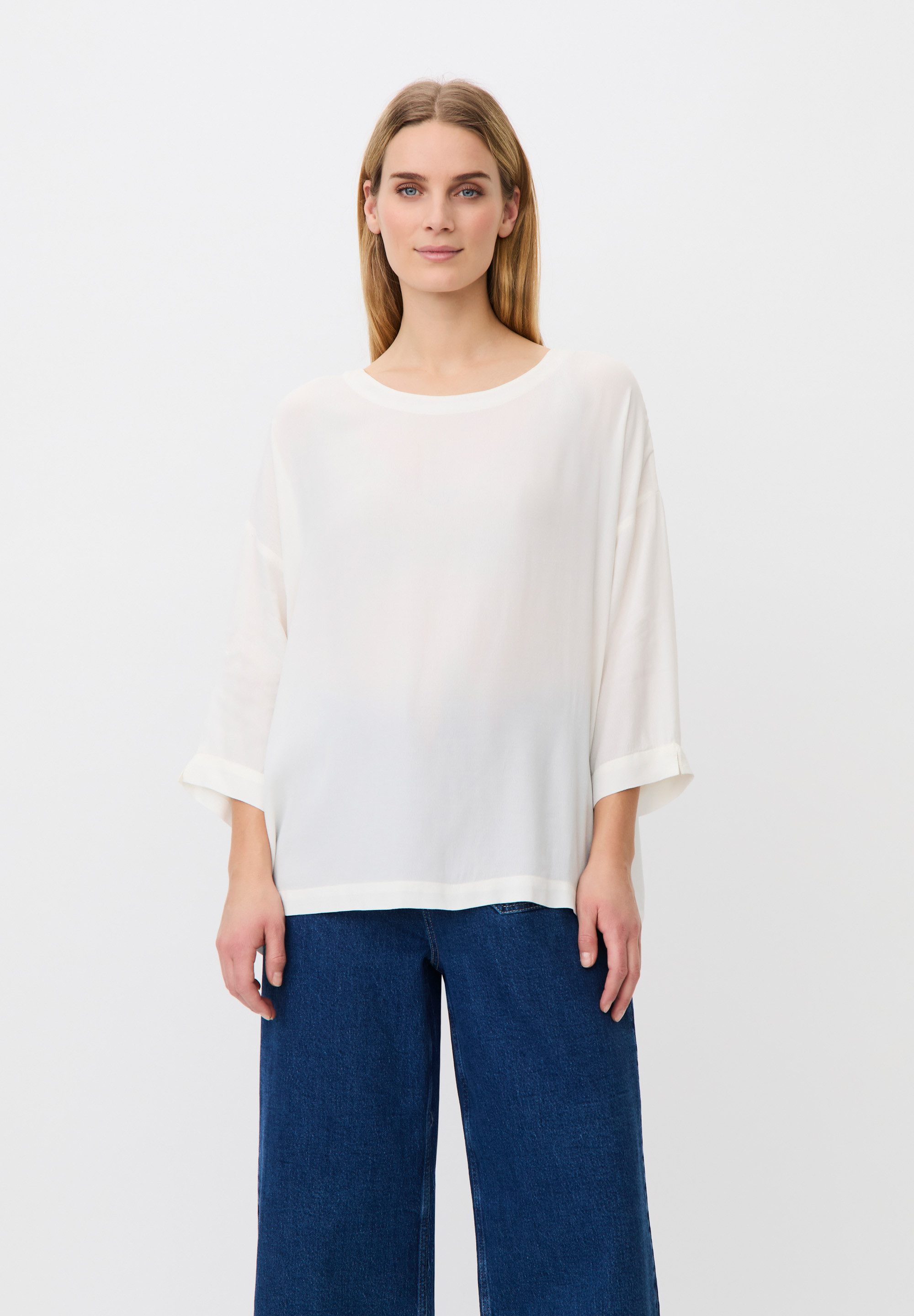 Masai Langarmbluse MaBecca Ein schlichtes, feminines Oberteil