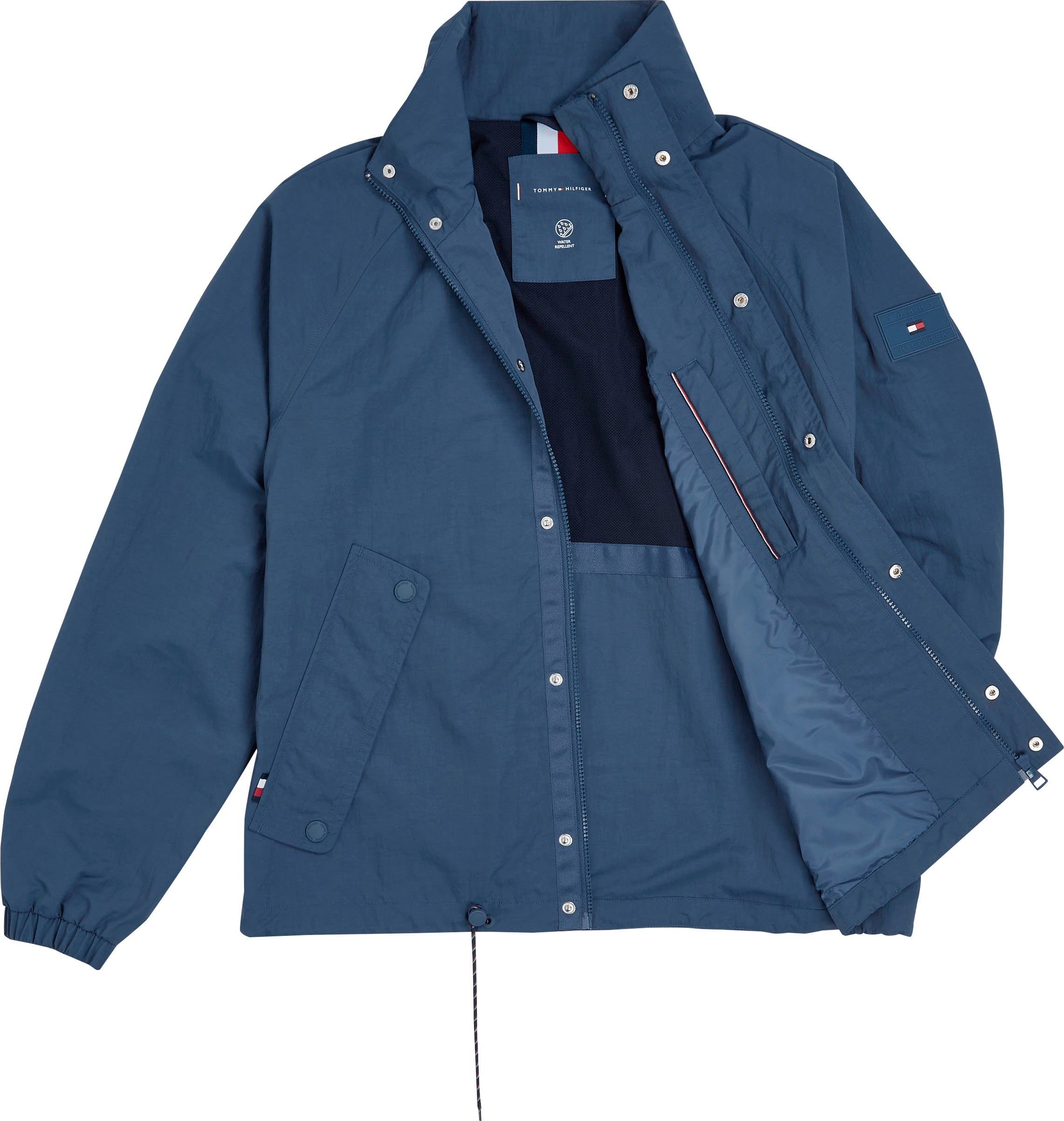 Tommy Hilfiger Blouson REGATTA JACKET wasserabweisend, hochgeschlossen, mit verstaubarer Kapuze