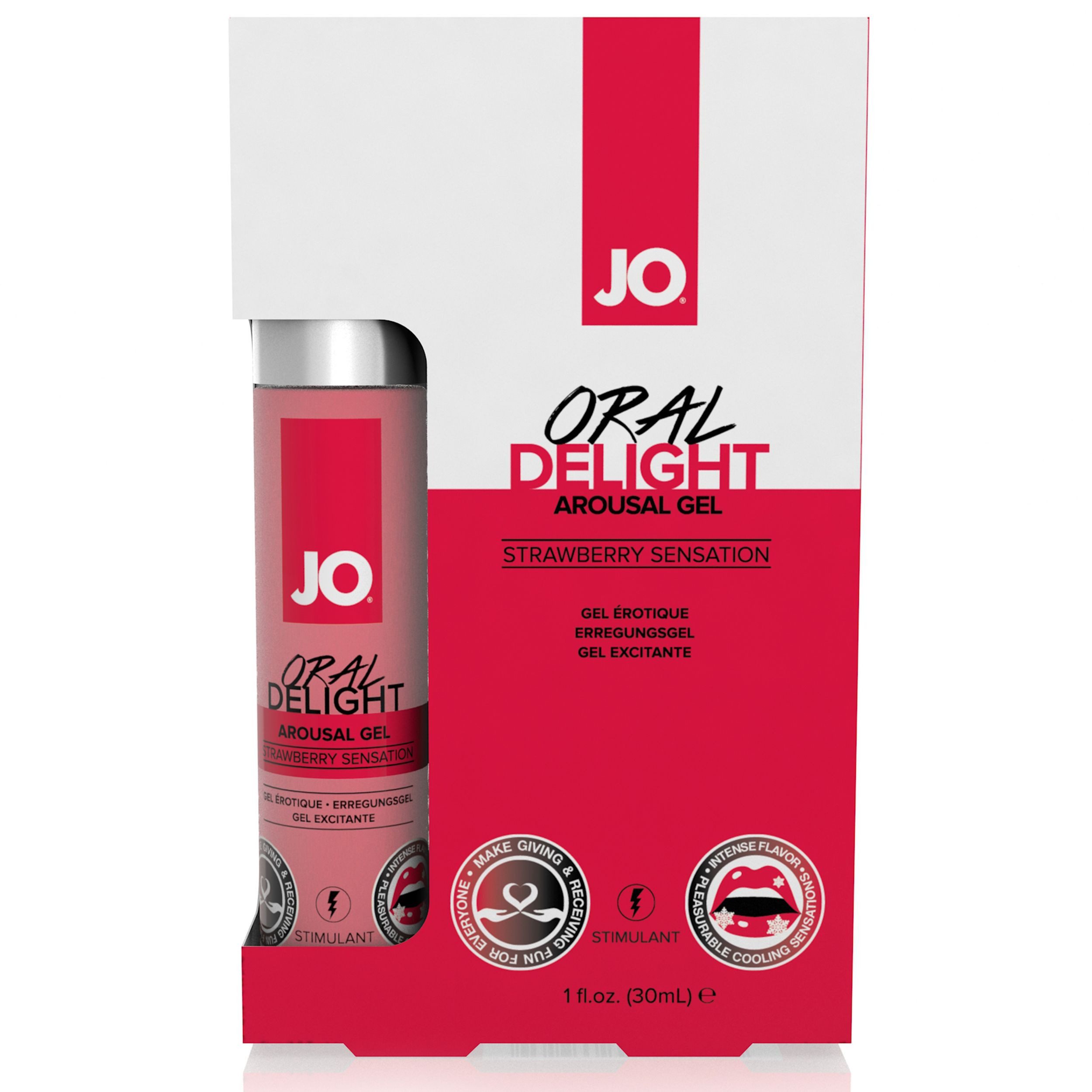 Gleitgel System JO - Oral Delight Stimulierendes Klitorisgel Erdbeere - 30 ml
