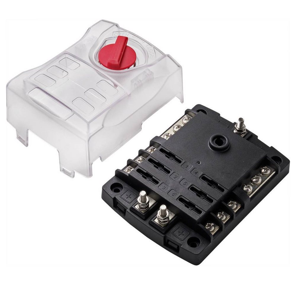 Thumbnail - TRU COMPONENTS Sicherungshalter Flachsicherungs-Halter für 6 Sicherungen 32 V/30