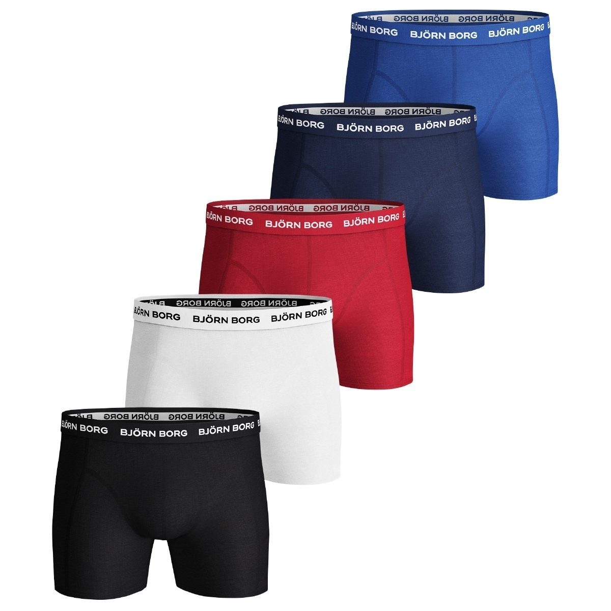 Björn Borg Boxershorts Solid Essential 5er Pack Herren (5-St)