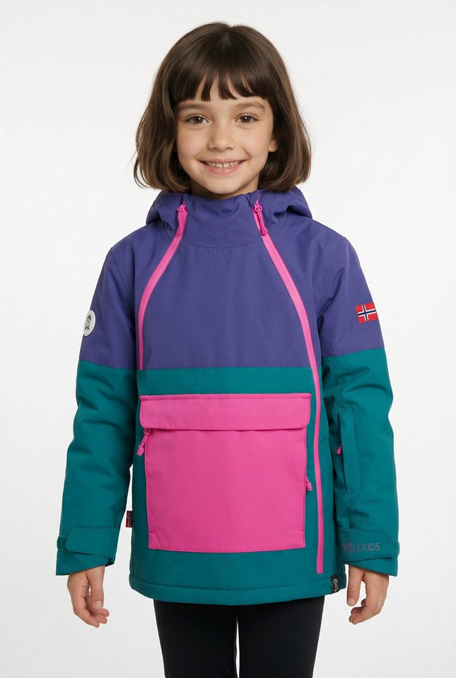 TROLLKIDS Winterjacke KIDS EIKEDALEN JACKET mit großer Fronttasche, winddicht, wasserdicht, atmungsaktiv