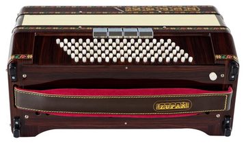 Zupan Piano-Akkordeon IV 96 EF/M - 96 Bassknöpfe, 38 Diskanttasten, A mano A-Stimmplatte, mit Holztastatur und Perlmuttauflage
