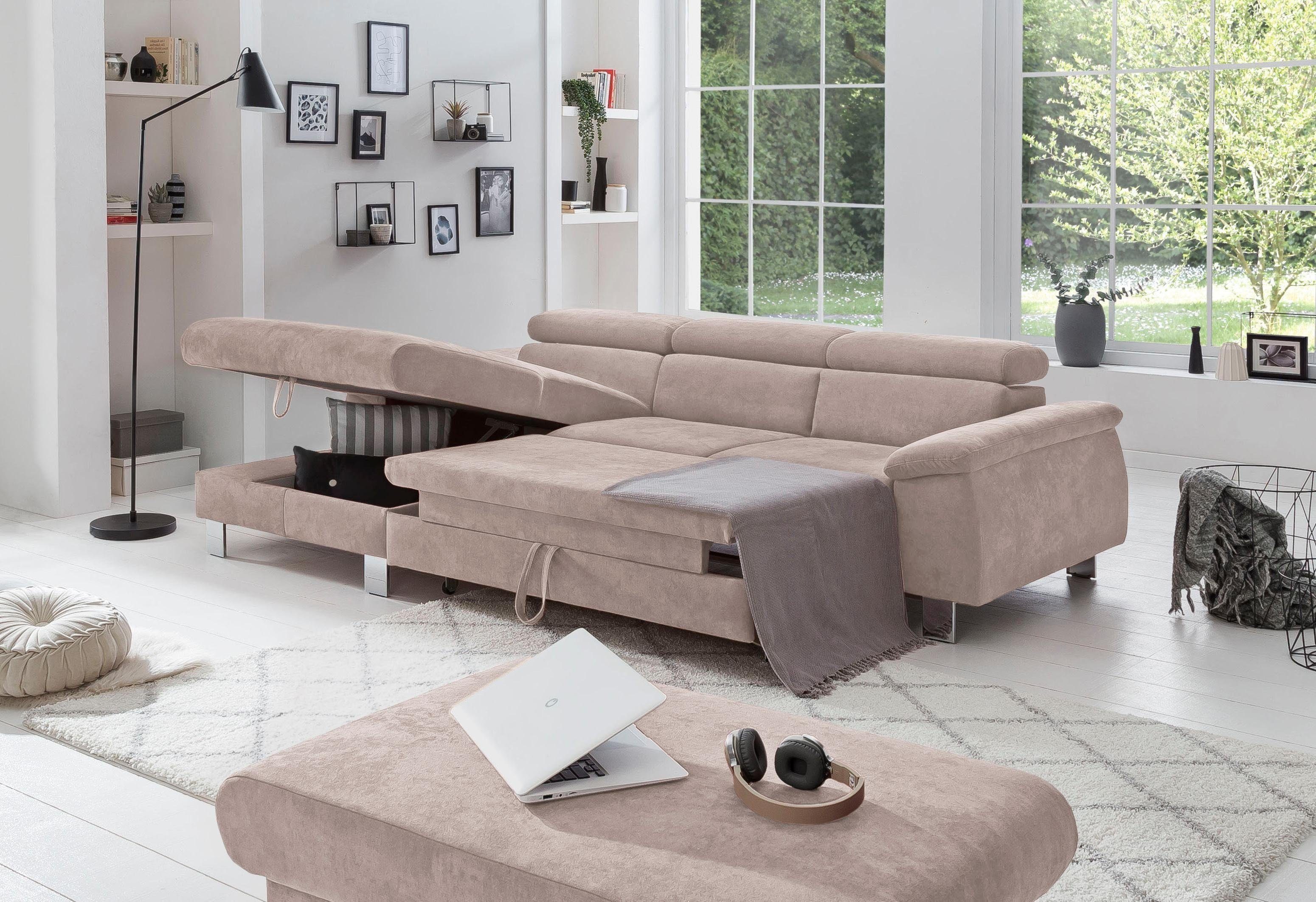 COTTA Polstergarnitur Komaris L-Form, (Set), Set bestehend aus: Ecksofa mit günstig online kaufen