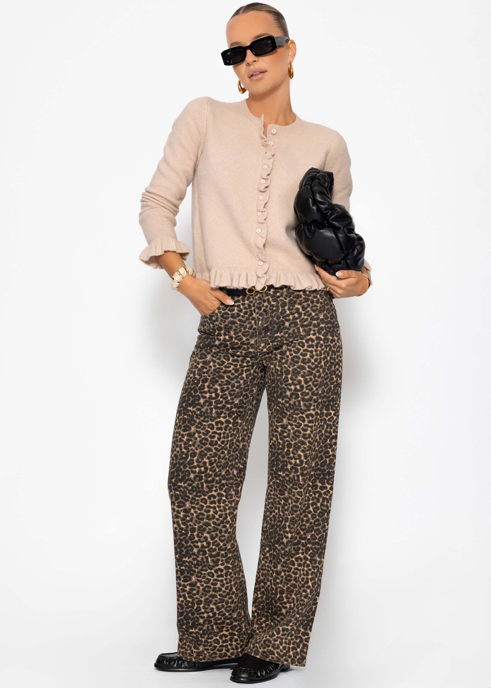 SASSYCLASSY 5-Pocket-Jeans Wide Leg Jeans mit günstig online kaufen