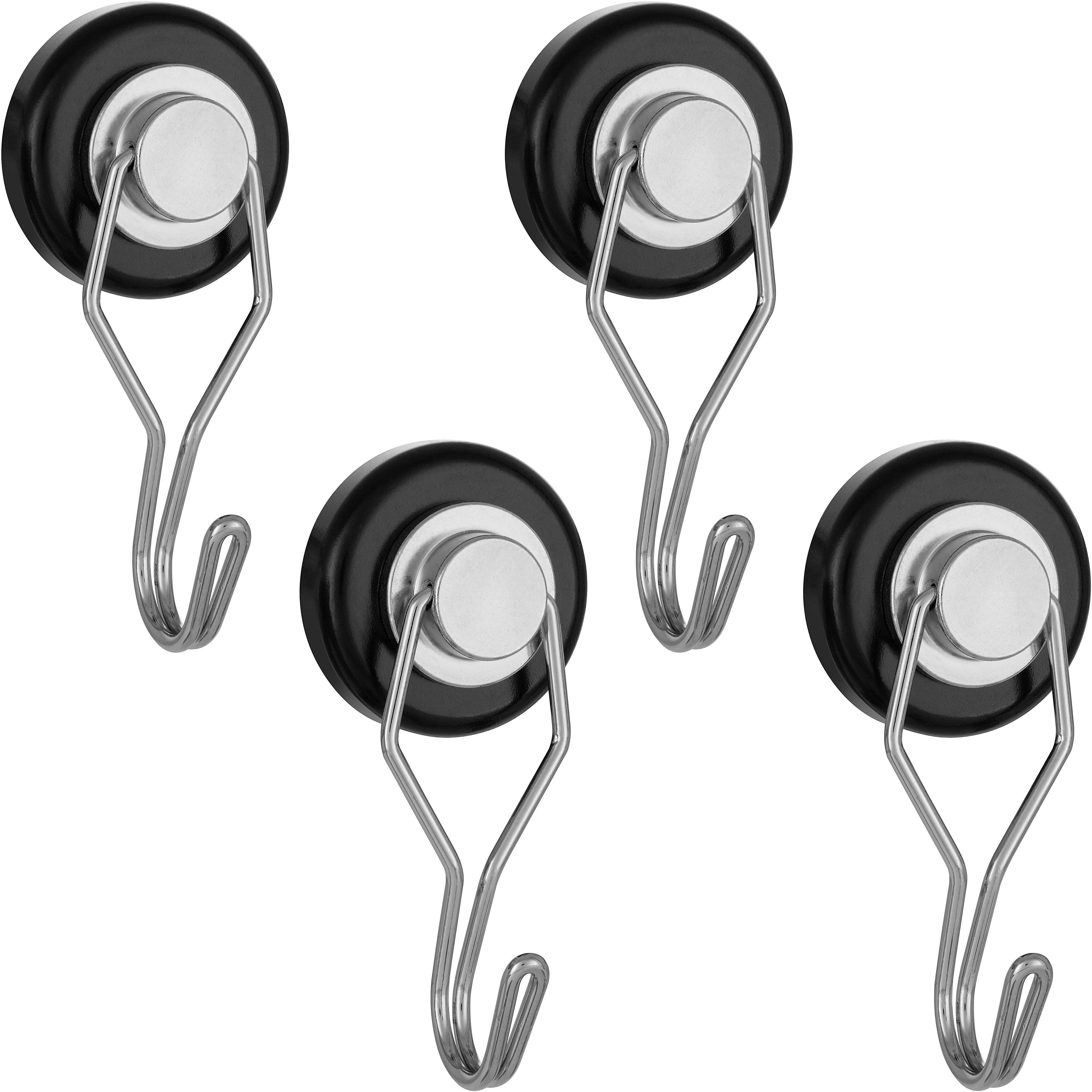 Poppstar Kleiderhaken Neodym Magnethaken extra stark drehbar, für magnetische Metalloberflächen, (4-St), (30 kg Haftkraft, Länge 5,3 cm, Durchmesser 3,2 cm). Reduzierter Preis € 21,50. Unverbindliche Preisempfehlung € 27,99, (€ 5,38 pro 1 Stk)