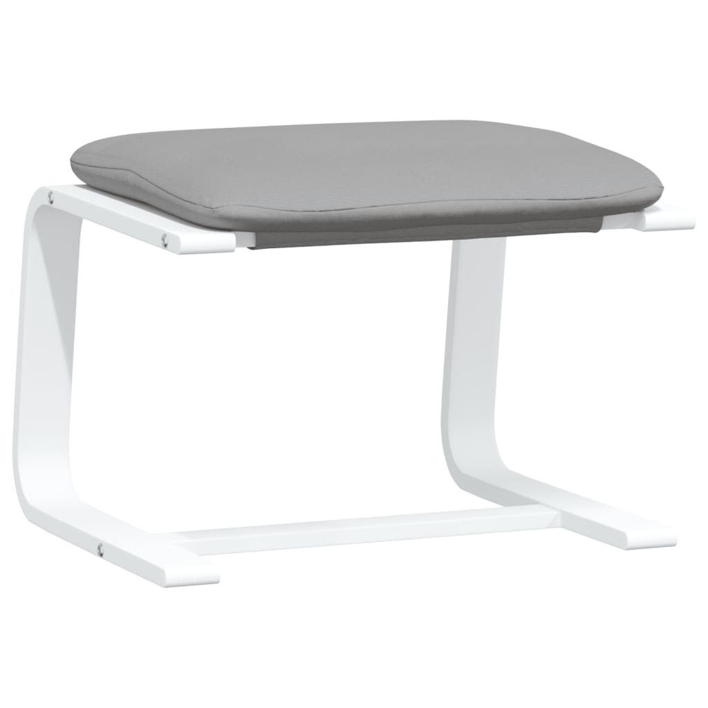 vidaXL Polsterhocker Fußhocker Hellgrau 51x41x40 cm günstig online kaufen