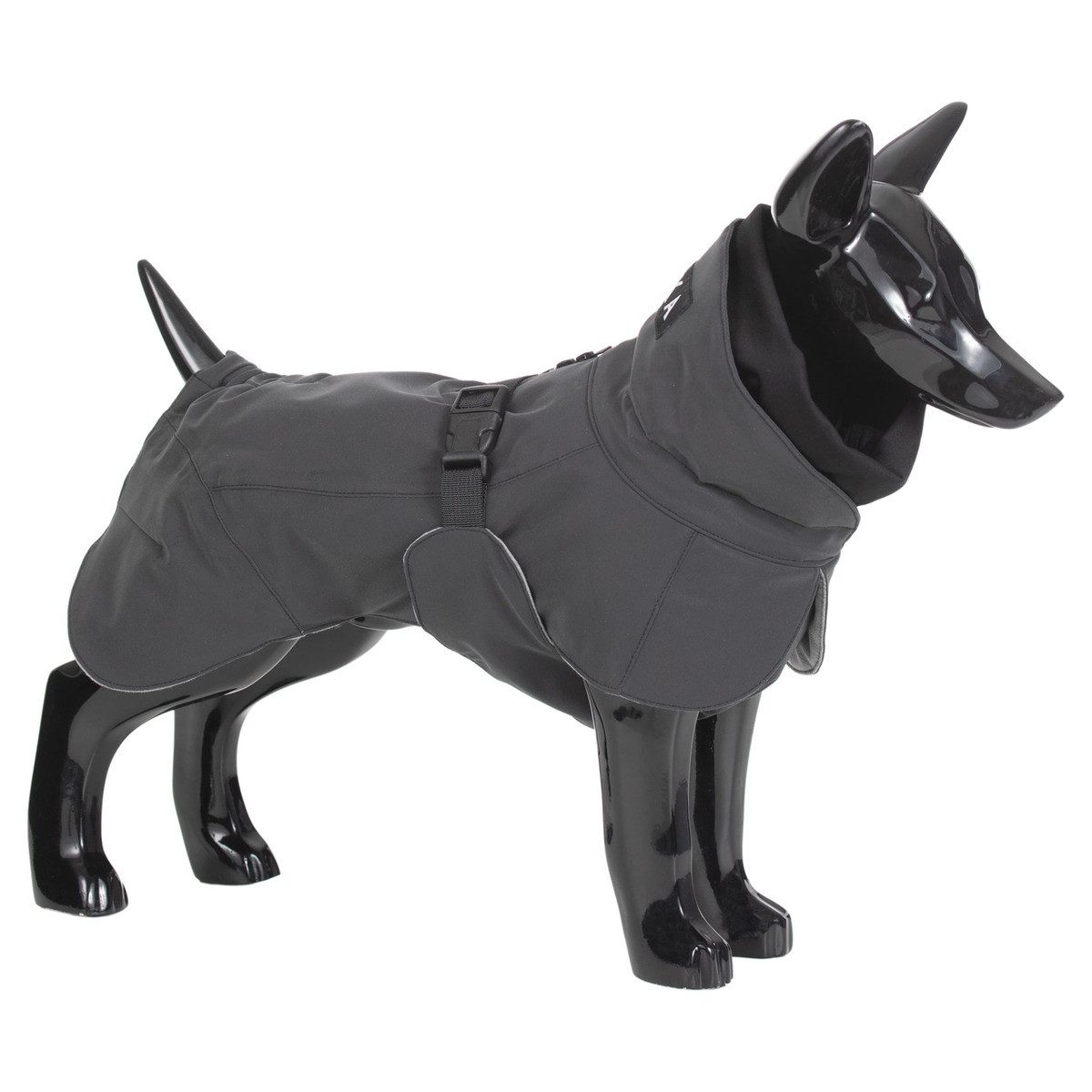Hundemantel Hunde Winter-Jacke reflektierend "Visibility" grau/dark