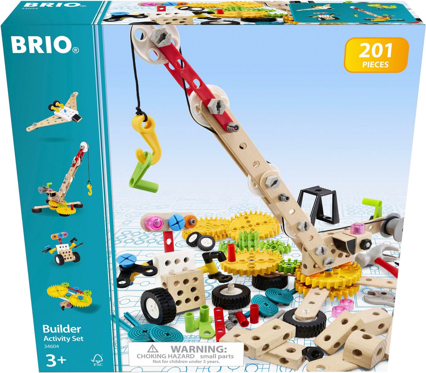BRIO® BRIO Builder Kindergartenset Konstruktions-Spielset, (201 St)