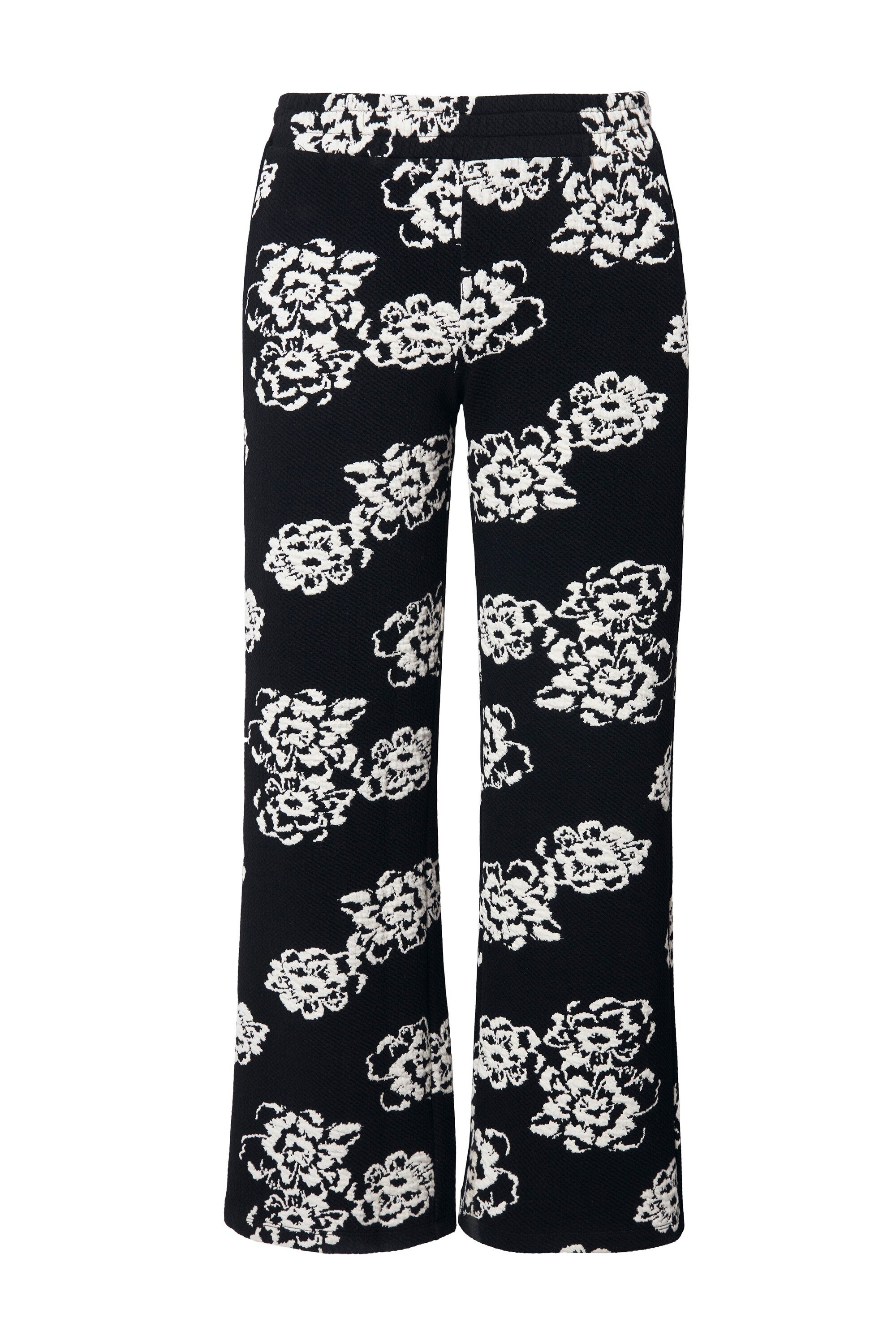 MIAMODA Schlupfhose Hose Blumenmuster Elastikbund günstig online kaufen