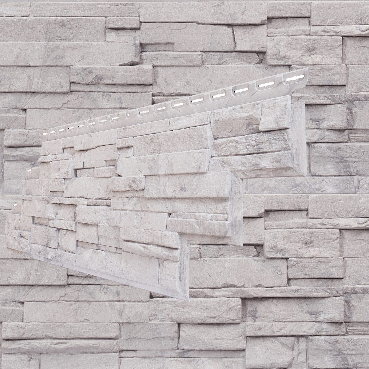 NOVIK Verkleidungspaneel NovikStone DS Platte 105x33cm 10 Stück 2,32qm Schichtstein grigio, BxL: 33,34x105,41 cm, 0,375 qm, (Karton mit 10 Platten, 3,52 qm) Wandverkleidung mit 3-D-Effekt, problemlose Montage, Natursteinoptik