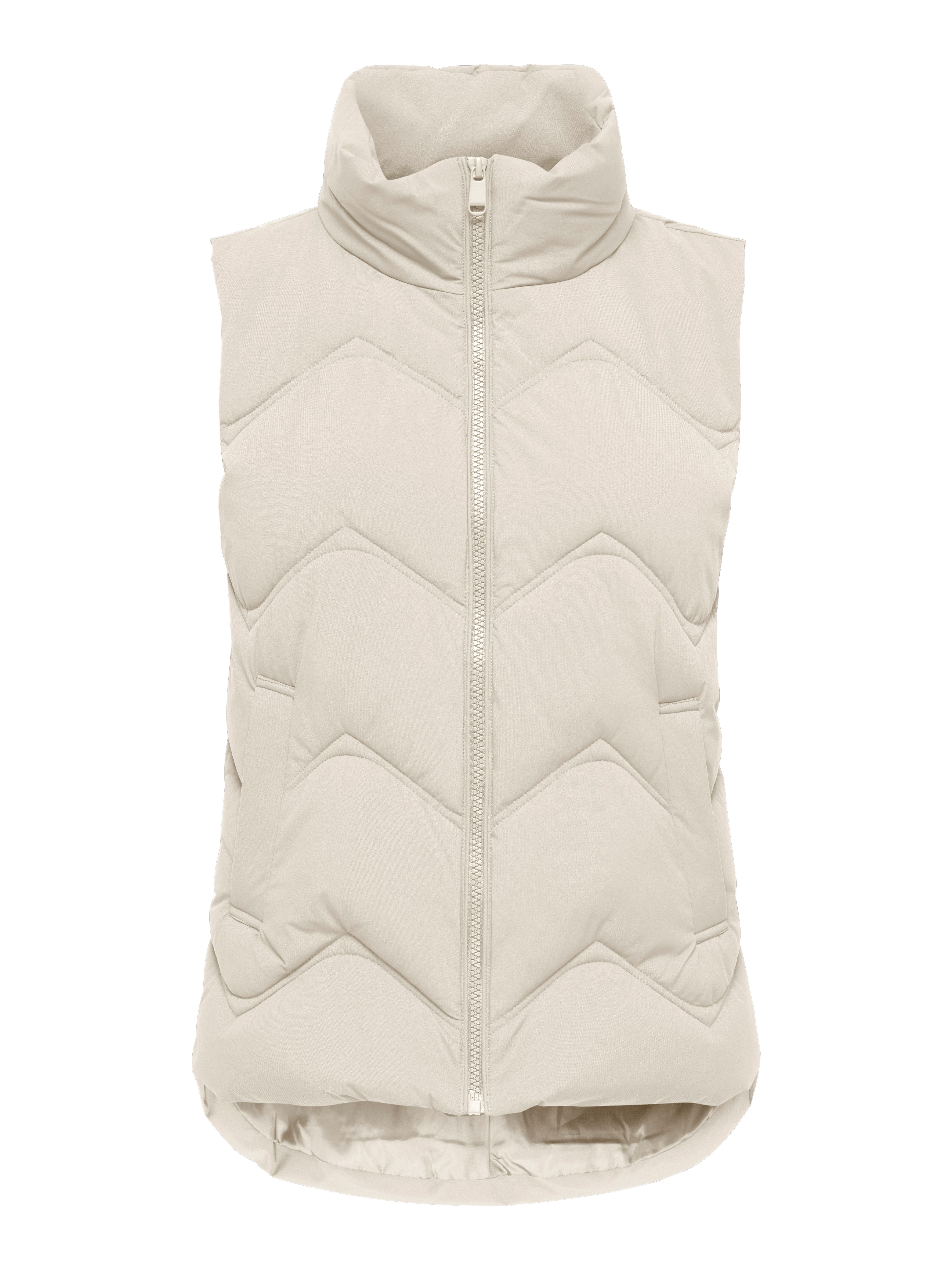 JDY Steppweste JDYPOWER SHORT WAISTCOAT OTW HAB Kunstfaser