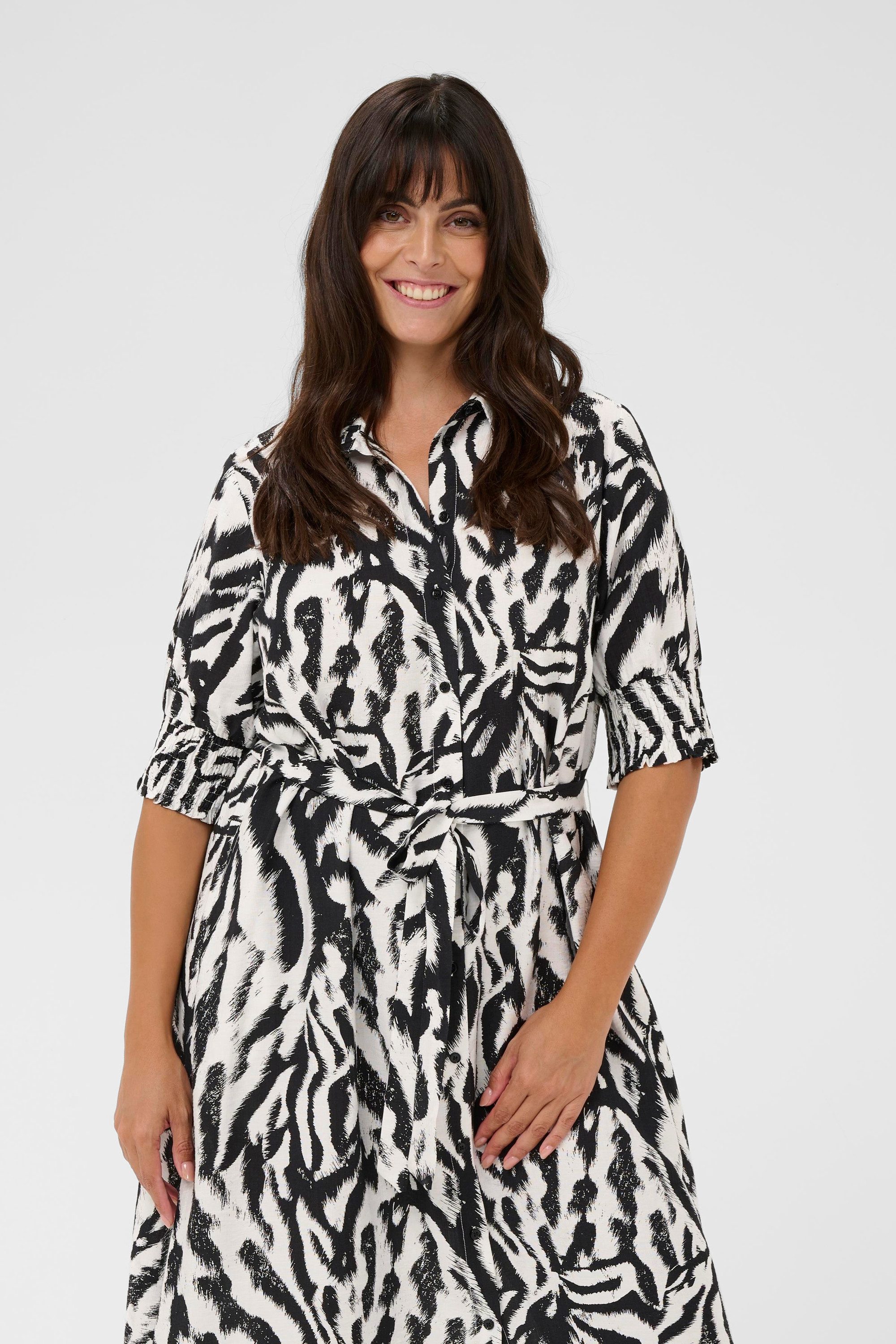 KAFFE Curve Blusenkleid Kleid KChalia Große Größen