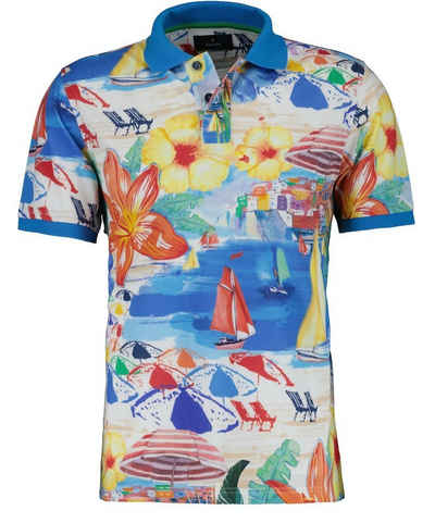 RAGMAN Poloshirt summer print