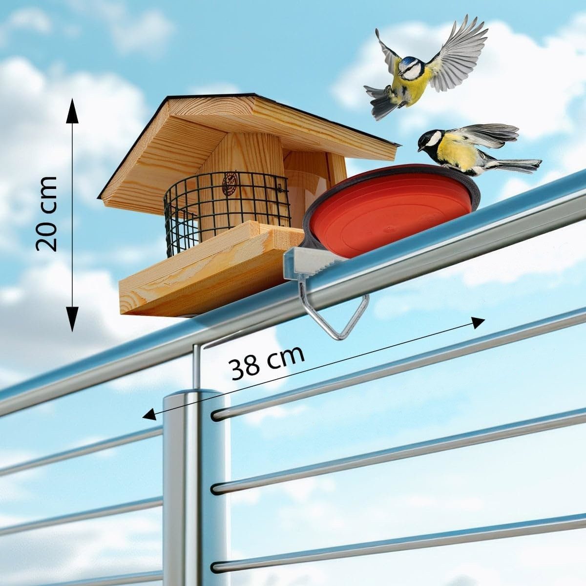 Stafeco Vogelhaus Vogelfutterhaus für Balkon und günstig online kaufen