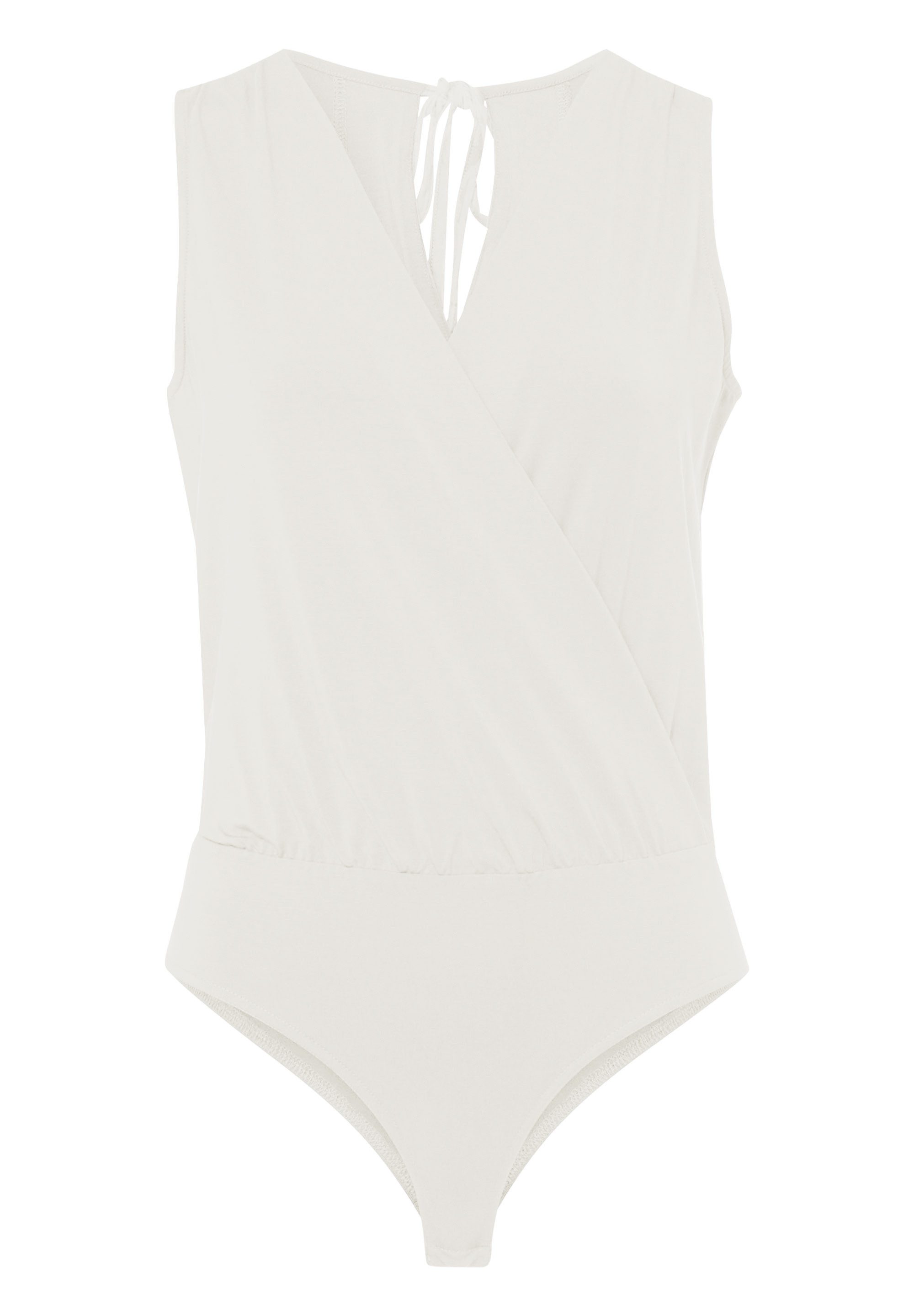Les Lunes Kurzarmbody FRIDA Body Draped Wickeloptik, Bambusjersey, weich, Einteiler, elegant