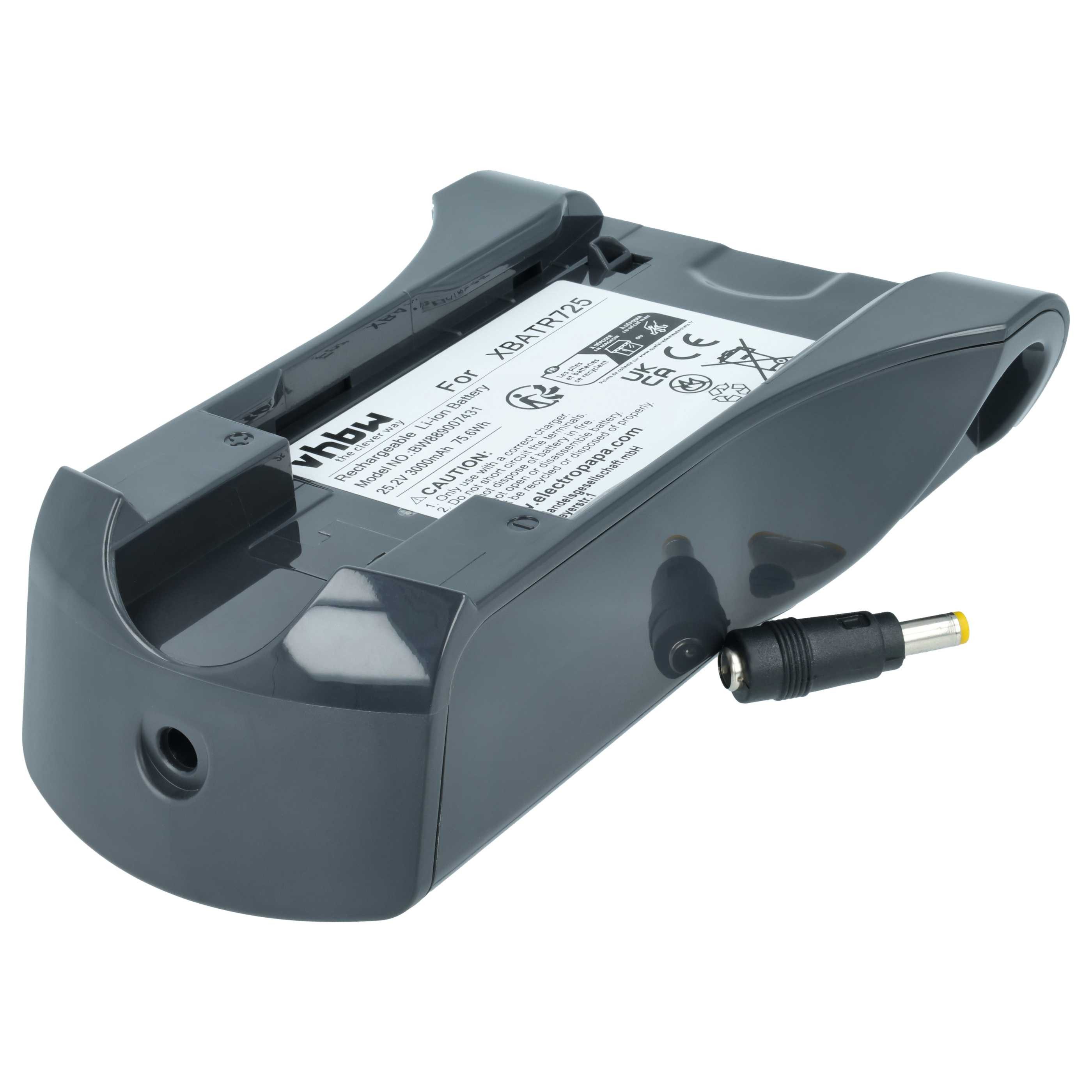 vhbw Akku passend für Shark IZ300 Staubsauger / Akku-Staubsauger (3000 mAh, Staubsauger-Akku Akku Li-Ion 3000 mAh (25,2 V, 1 St), Leistungsfähiger Austausch-Akku für Ihren Staubsauger